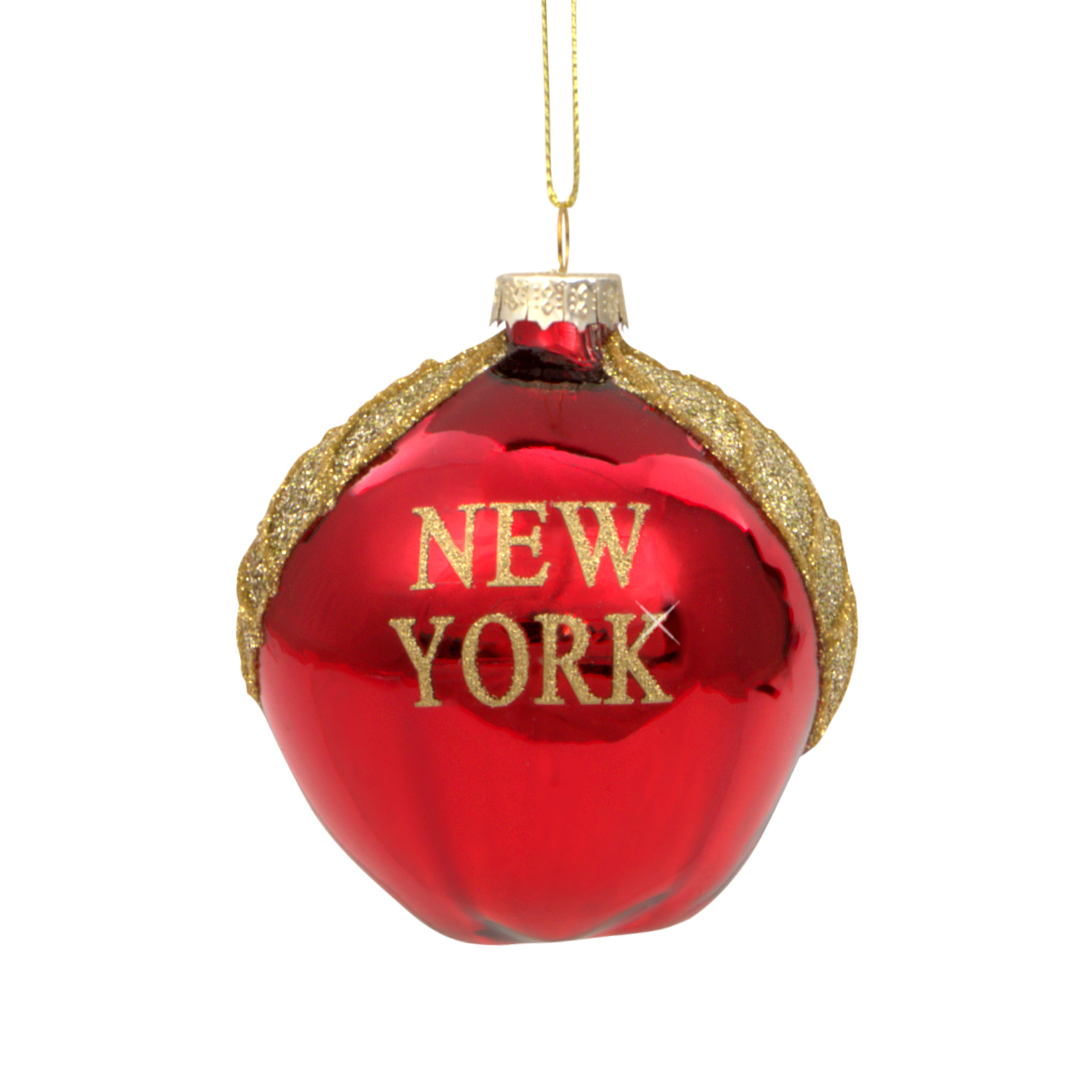 Glass Big Apple New York Ornament