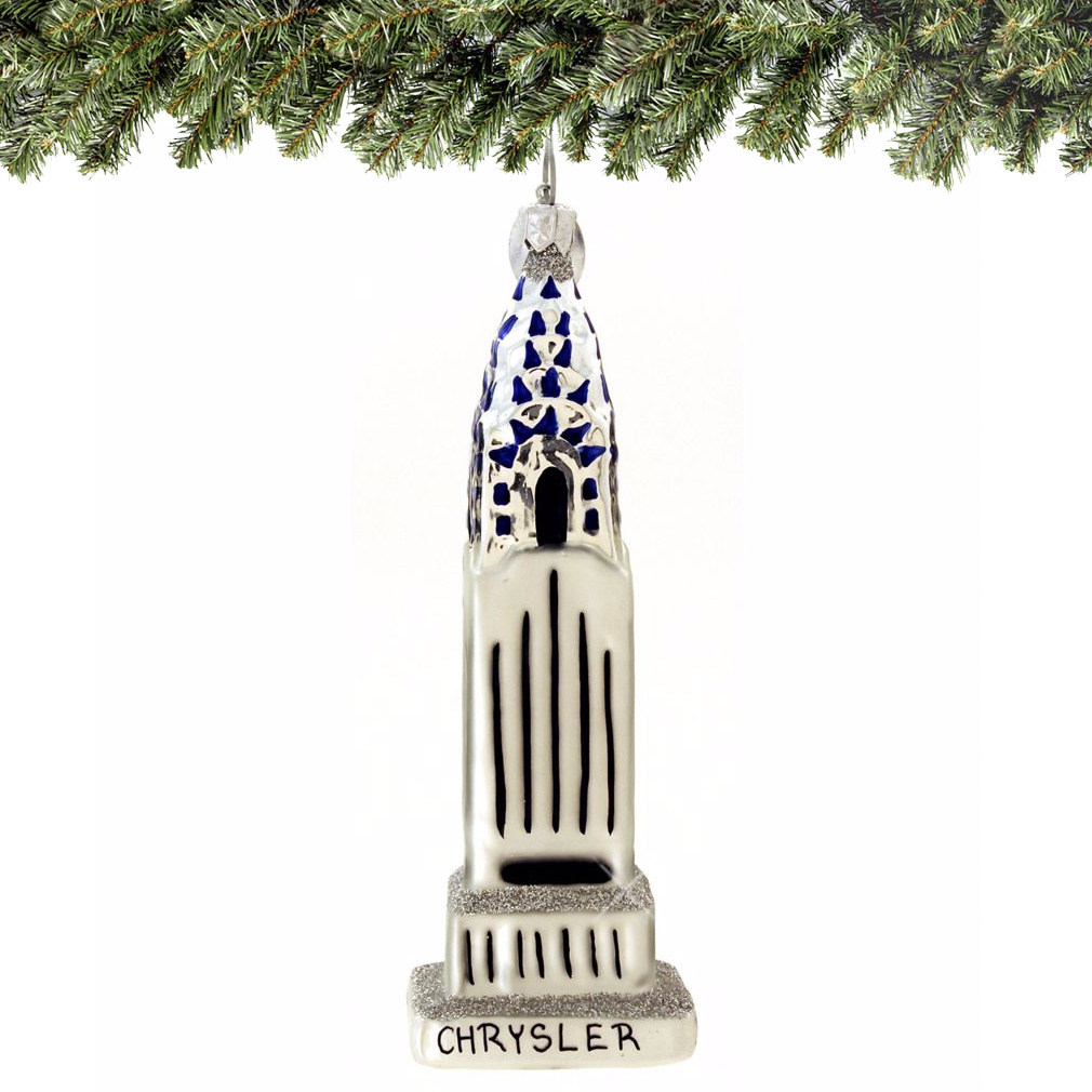 Chrysler Building Glass Ornament