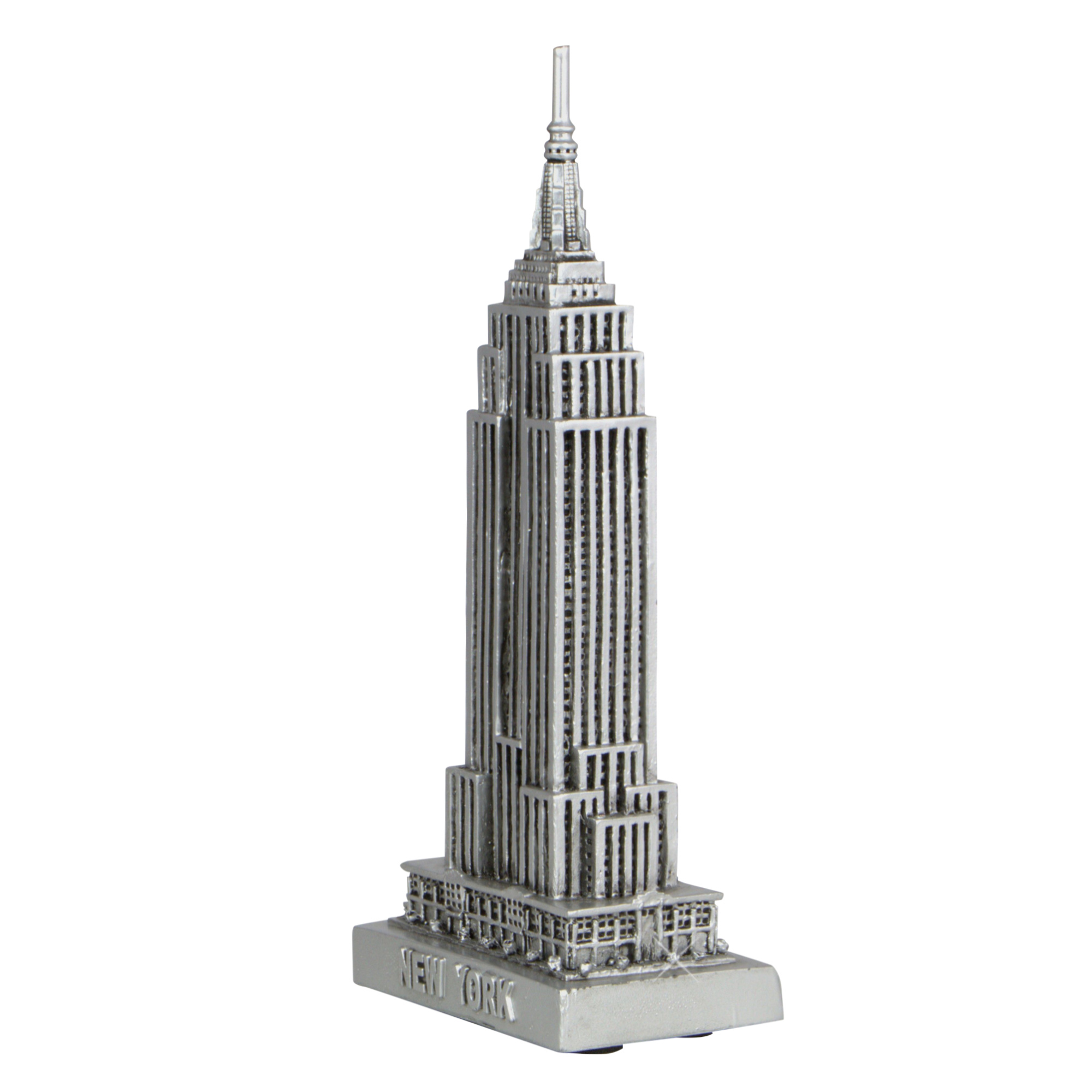 Empire State Building Statue Silver 5 Inch