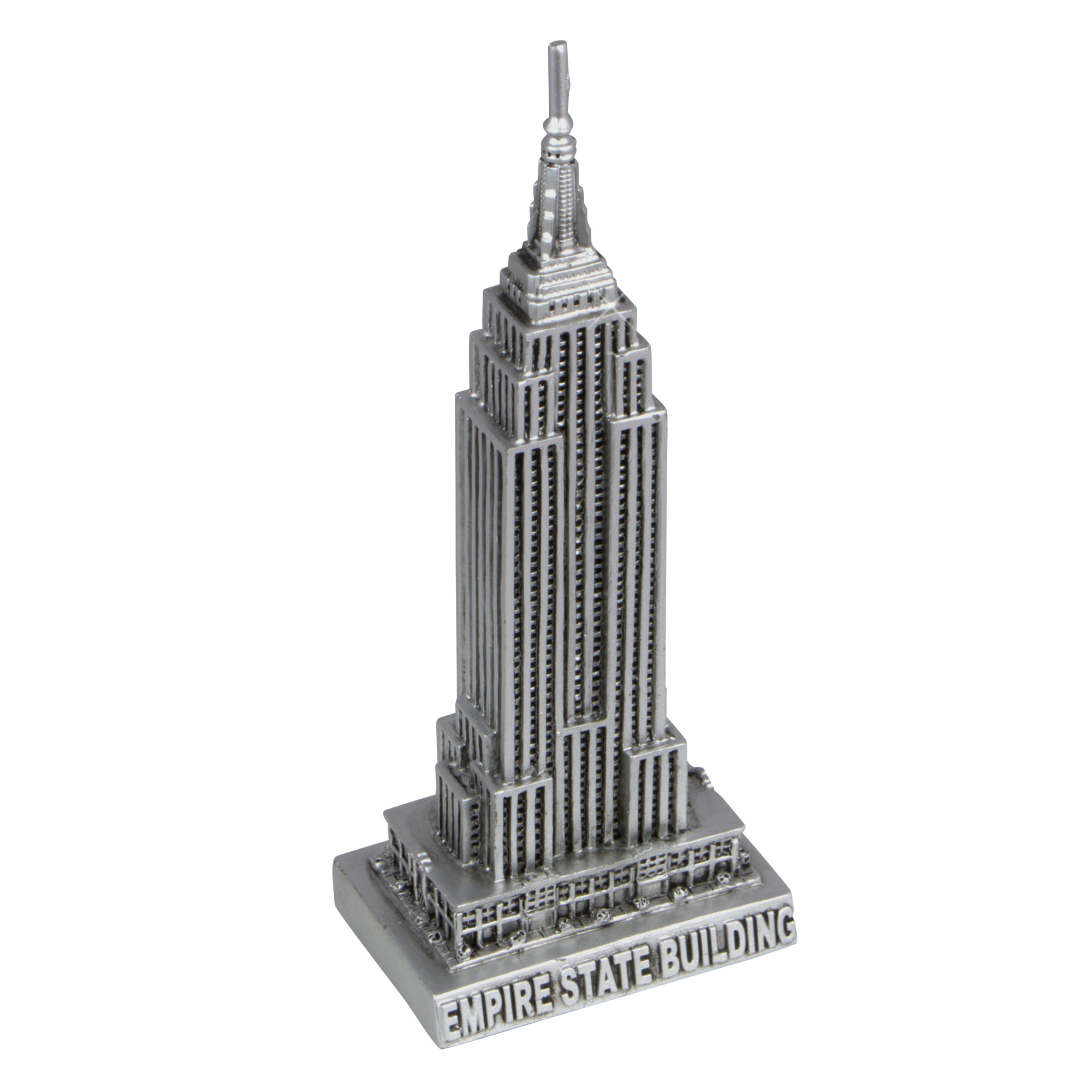 Empire State Building Statue Silver 5 Inch