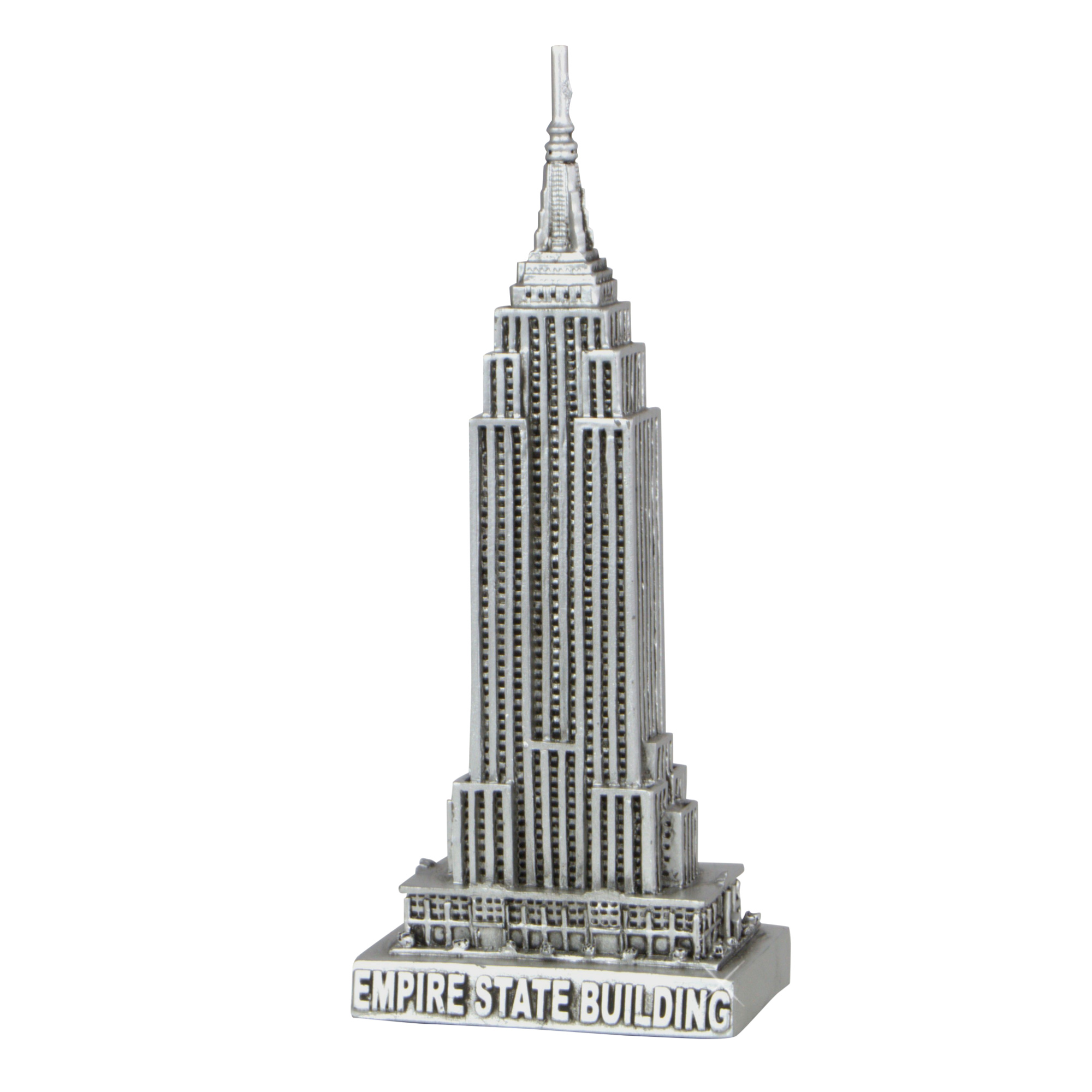 Empire State Building Statue Silver 5 Inch