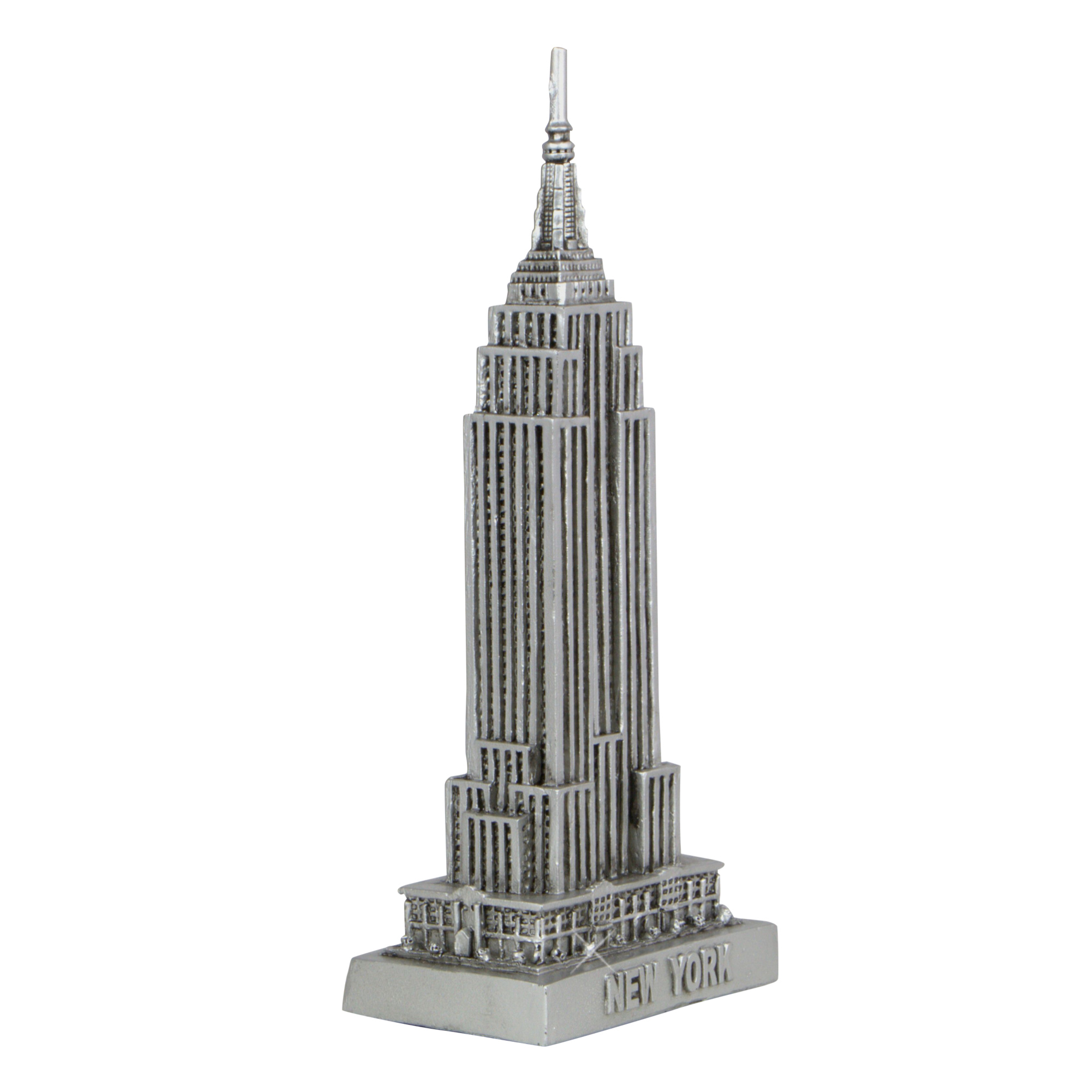 Empire State Building Statue Silver 5 Inch