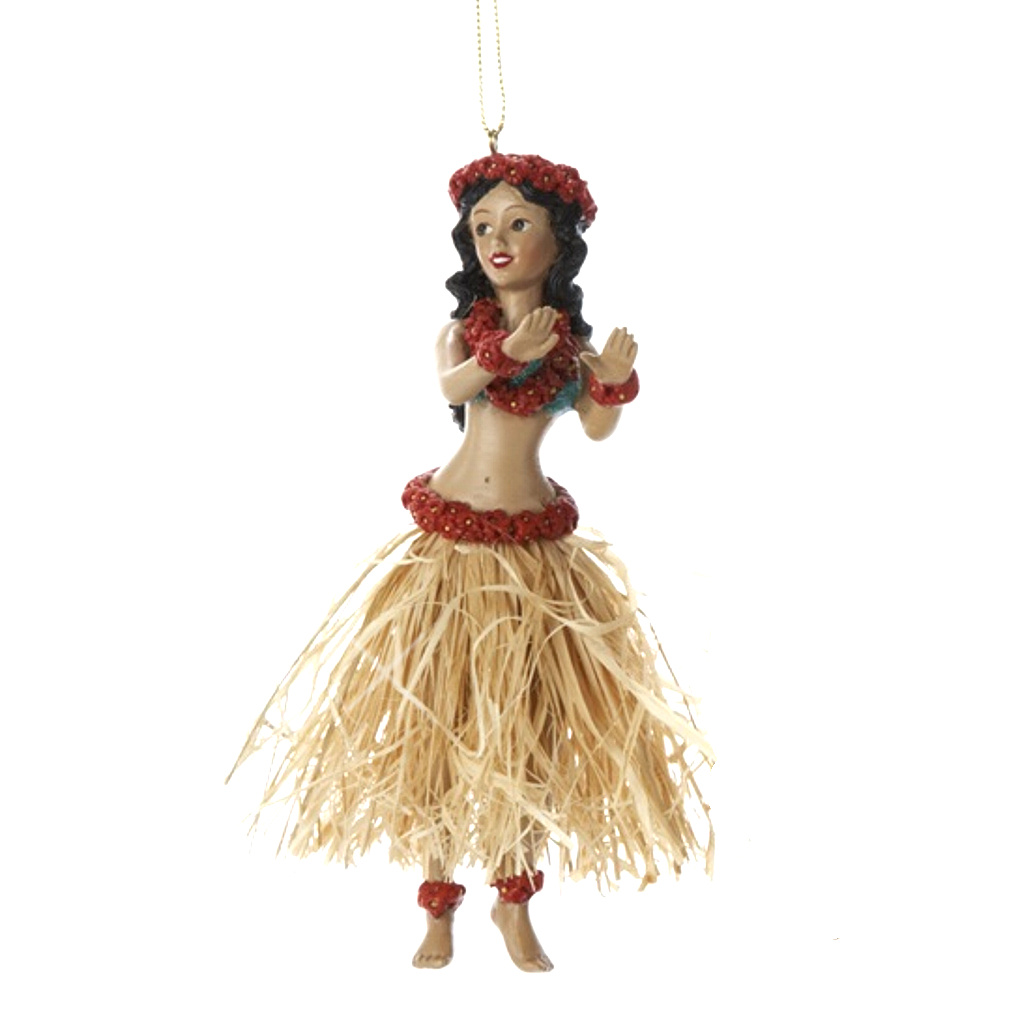 Hawaiian Hula Dancer Ornament - Thumbnail 4