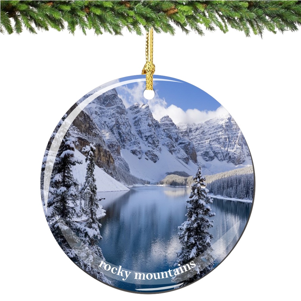 Rocky Mountains Colorado Christmas Ornament - Thumbnail 2