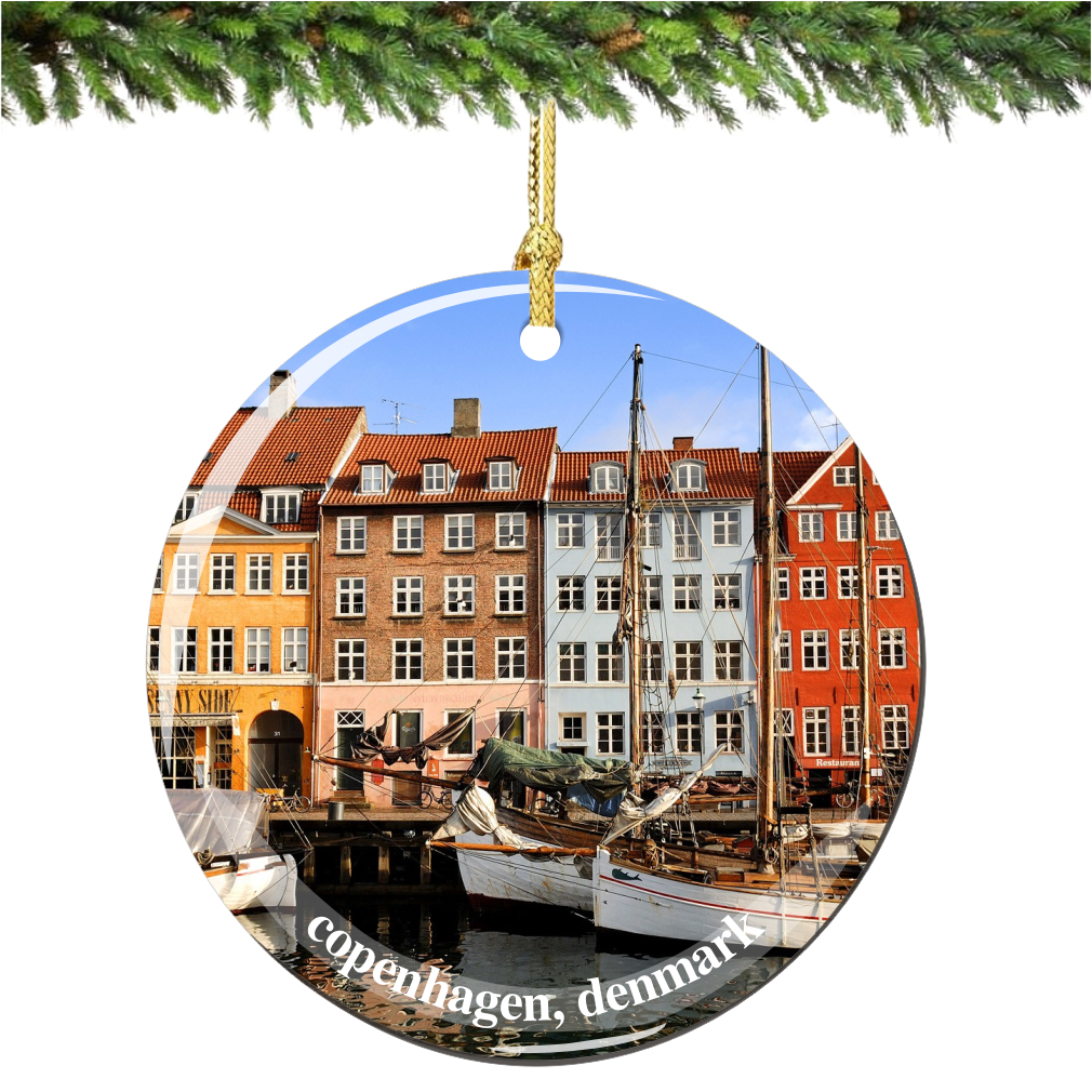 Denmark Christmas Ornament, Porcelain - Thumbnail 2