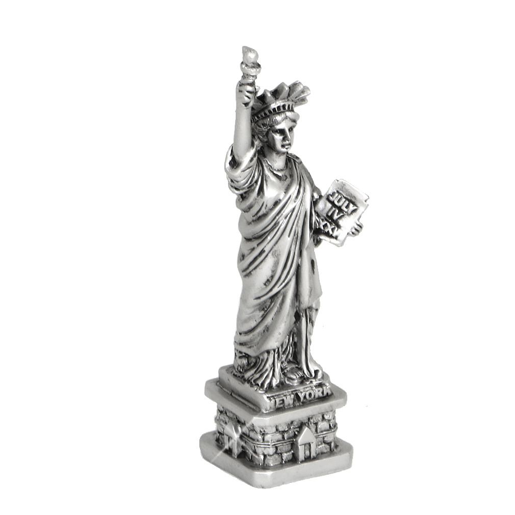 Silver 4 Inch Statue of Liberty Statue