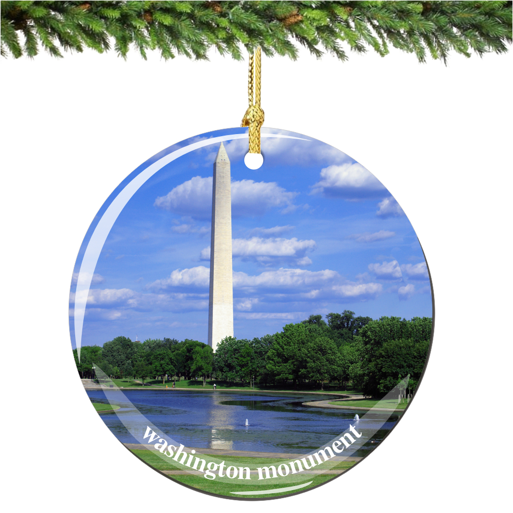 Washington Monument Porcelain Christmas Ornament - Thumbnail 2