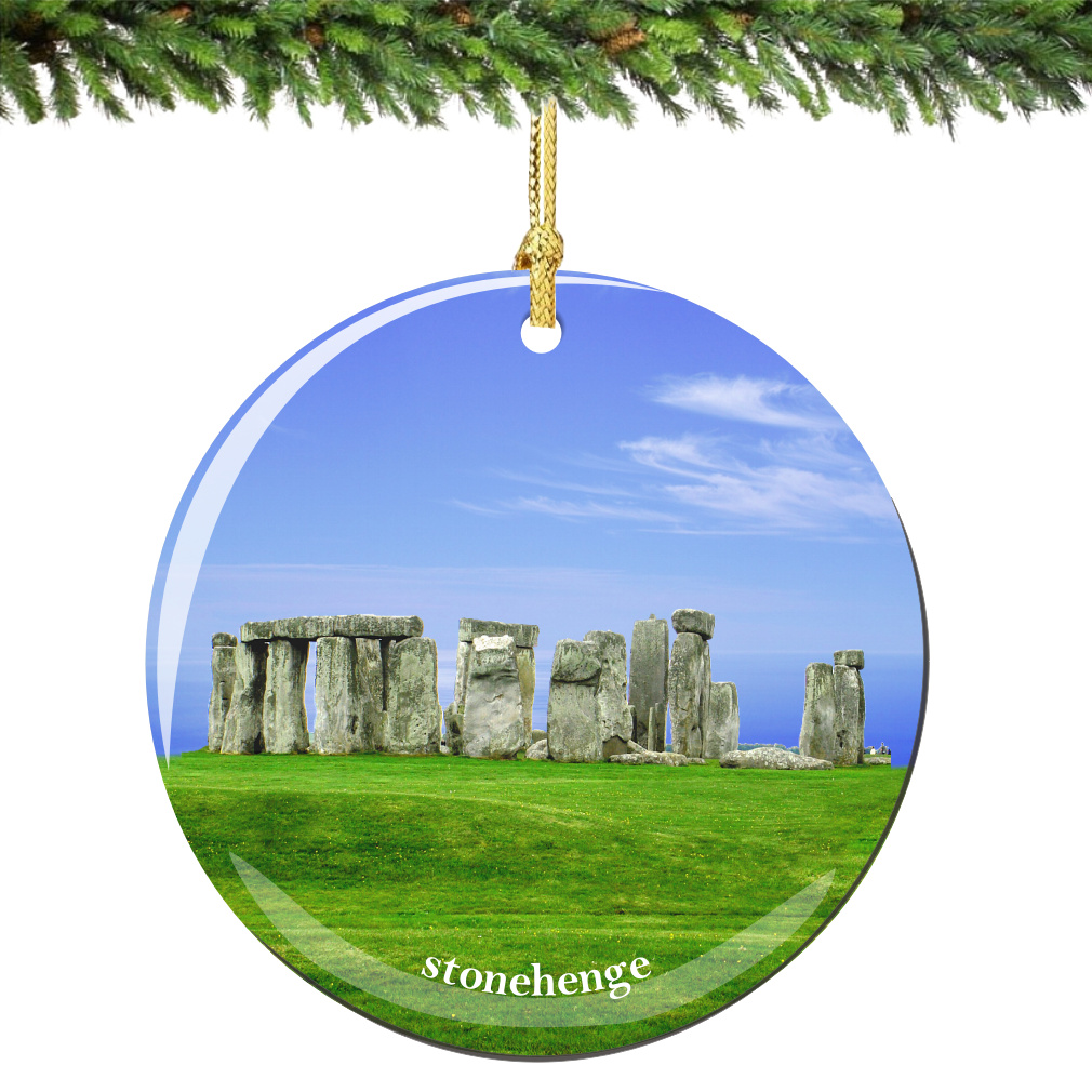 Stonehenge Christmas Ornament Porcelain