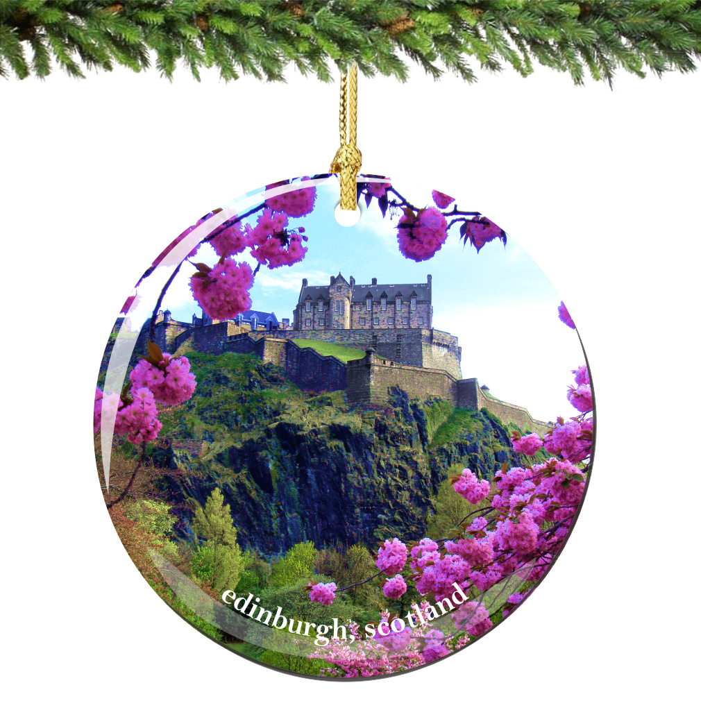 Edinburgh Scotland Christmas Ornament Porcelain - Thumbnail 2
