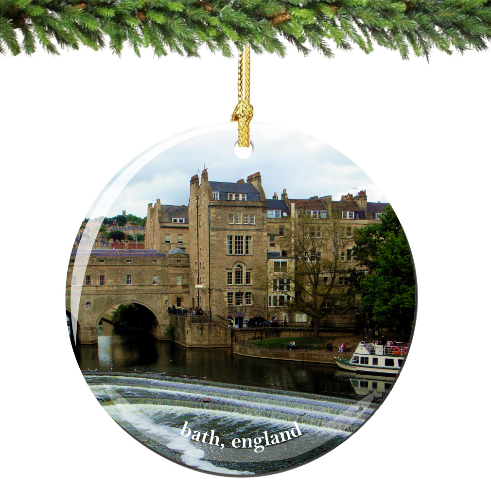 Bath England Christmas Ornament Porcelain - Thumbnail 2