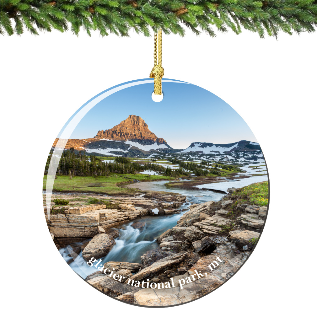 Glacier National Park Christmas Ornament Porcelain - Thumbnail 4