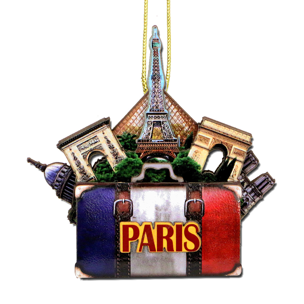 3D Paris Christmas Ornament - Thumbnail 2