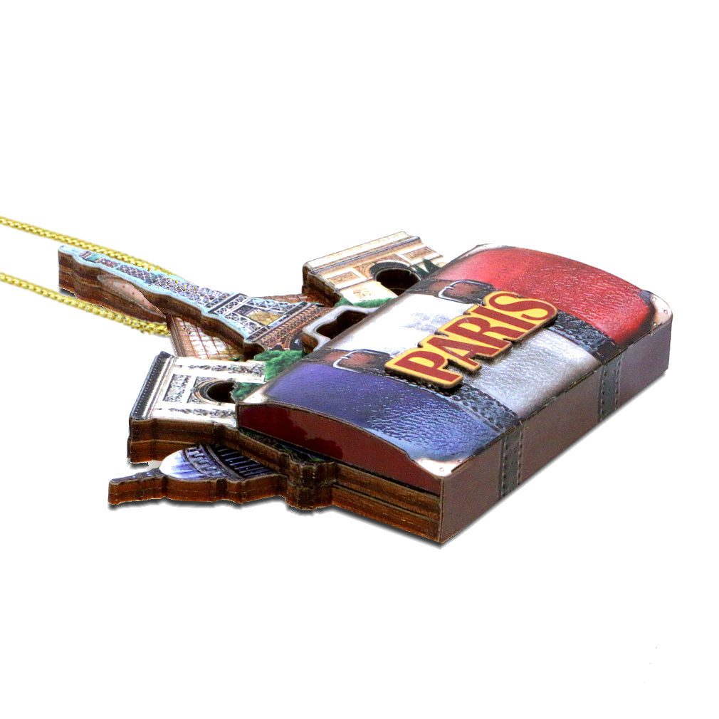 3D Paris Christmas Ornament - Thumbnail 5