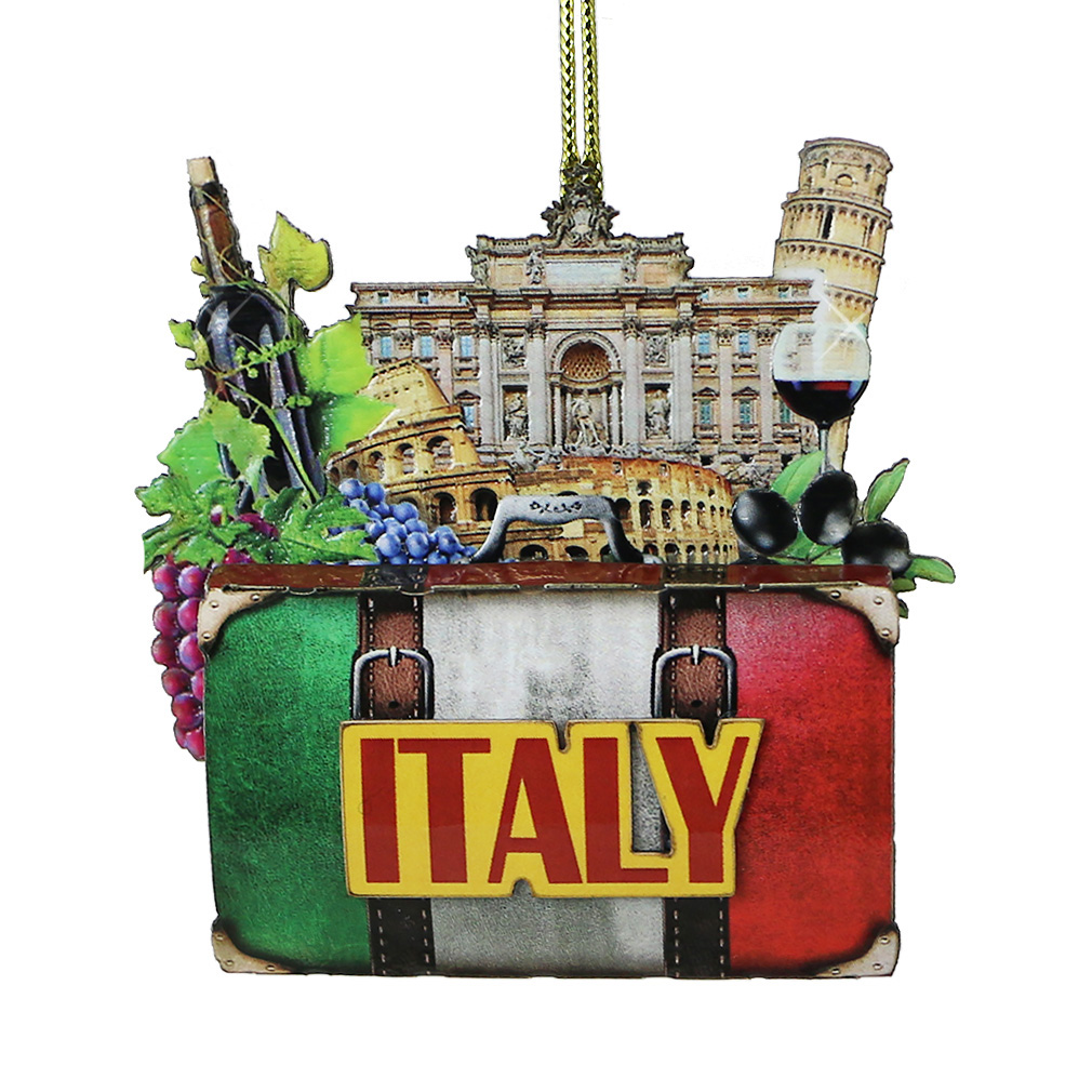 3D Italy Christmas Ornament - Thumbnail 3