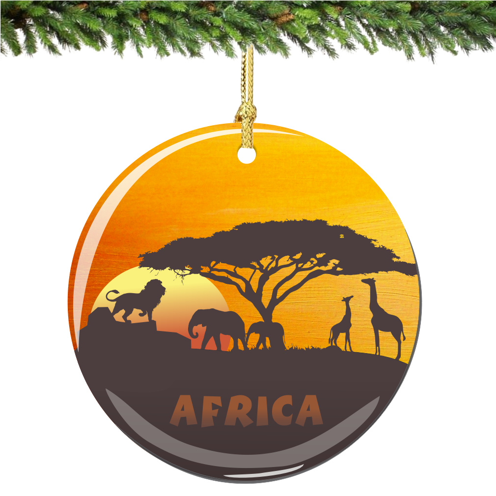 African Christmas Ornament Porcelain - Thumbnail 3
