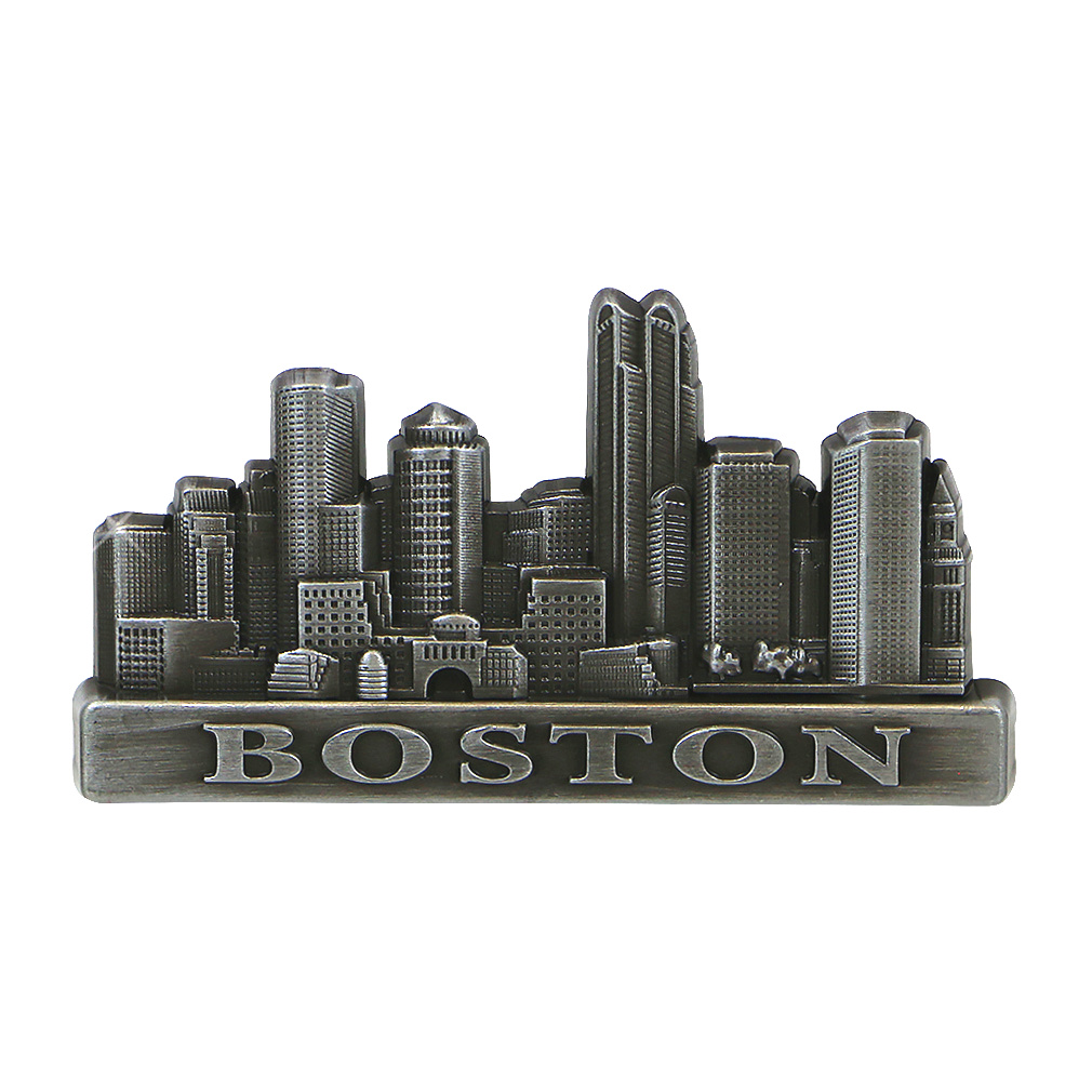 Skywriter Boston Skyline Massachusetts Souvenir Fridge Magnet 