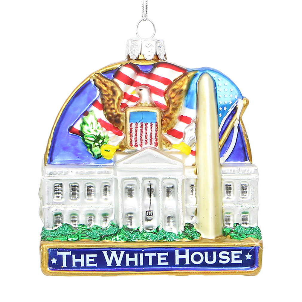 Washington DC Landmarks Glass Ornament - Thumbnail 2