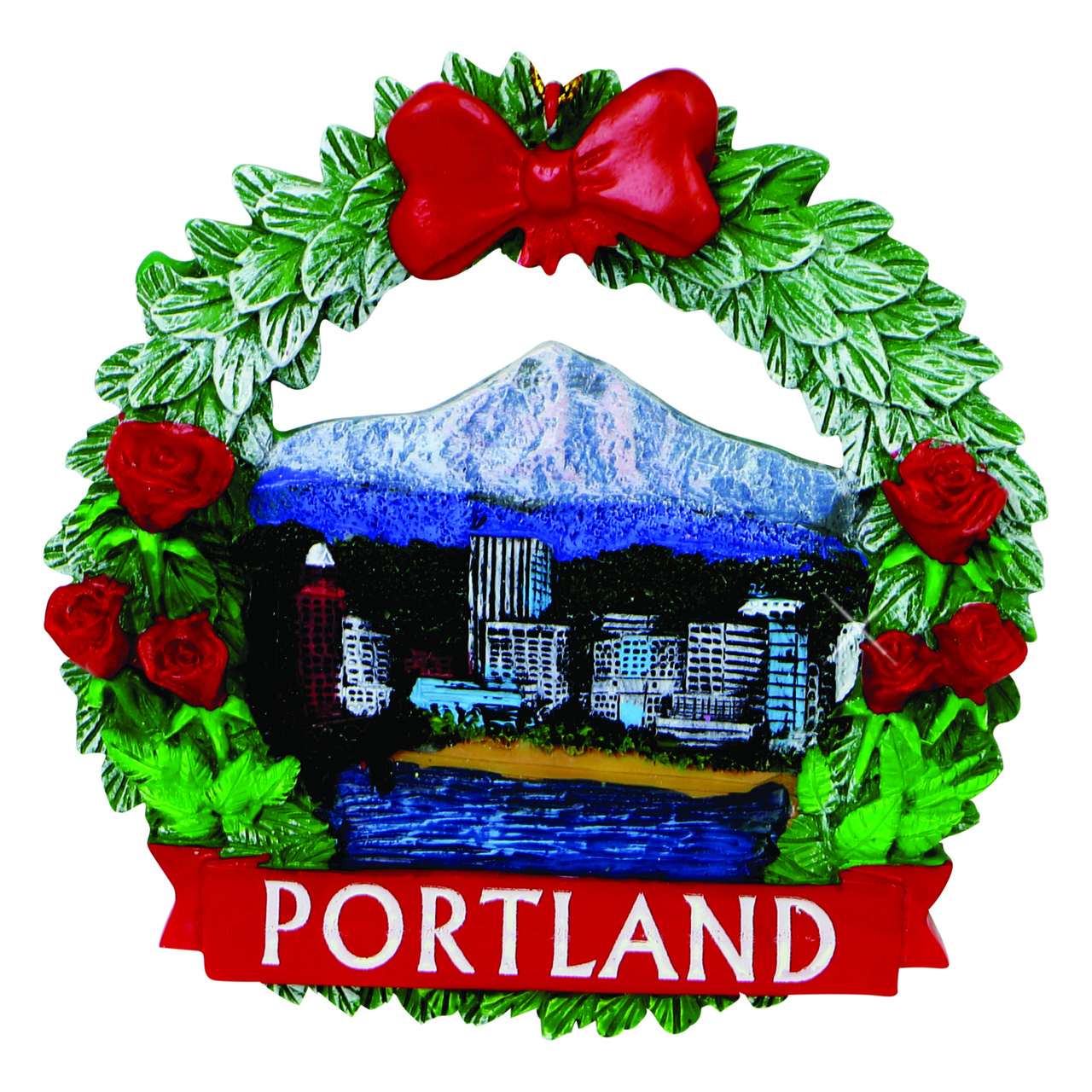 Portland Wreath Christmas Ornament - Thumbnail 2