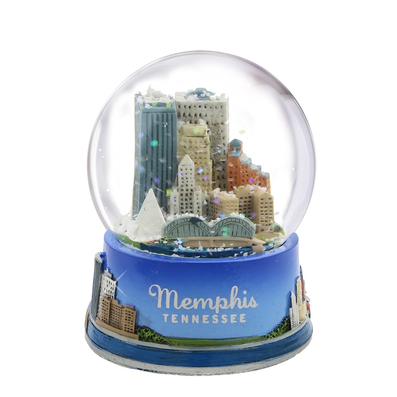City Skyline Brand Memphis Tennessee Snow Globe - Thumbnail 2