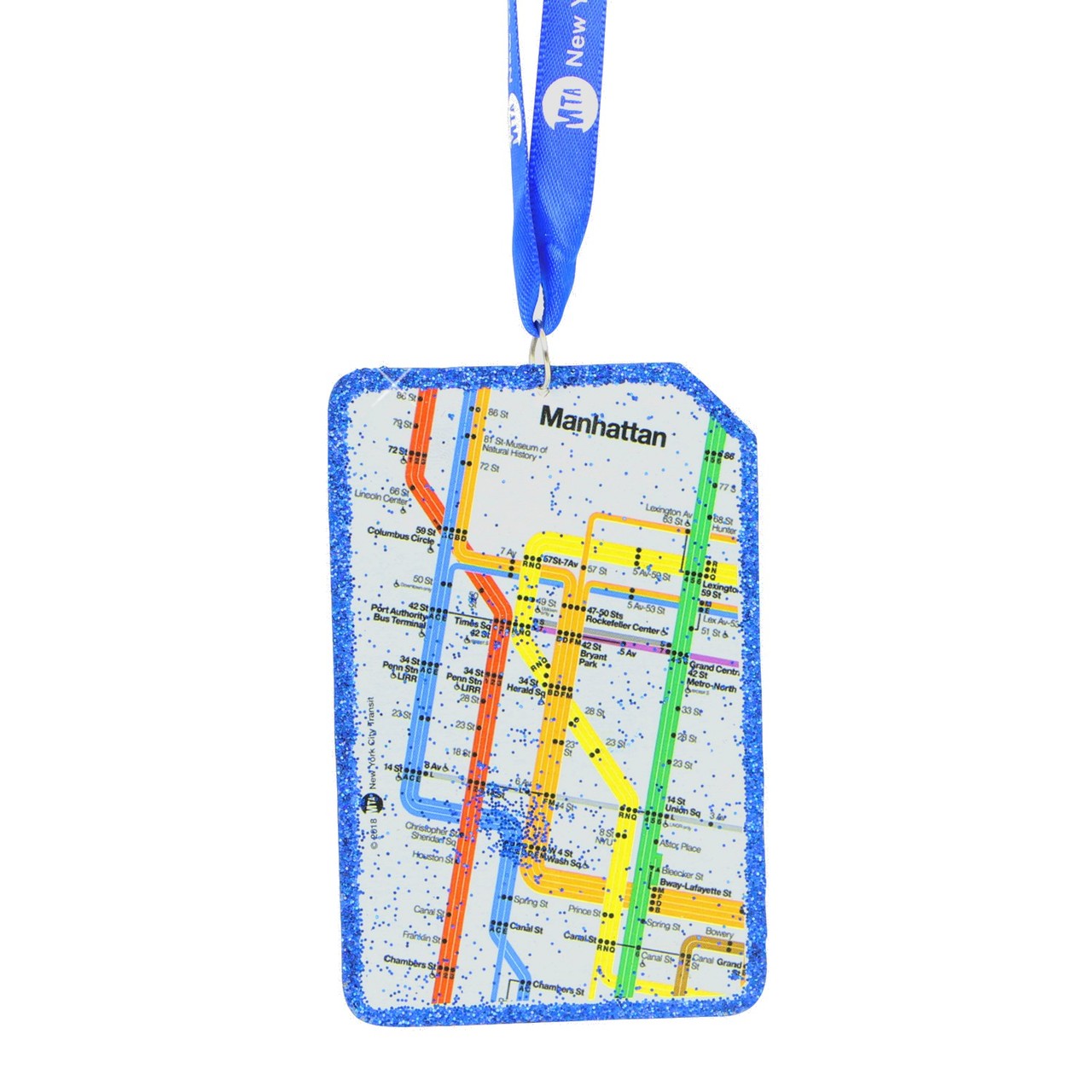 NYC Subway Car Christmas OrnamentNYC Subway Metro Card Christmas Ornament