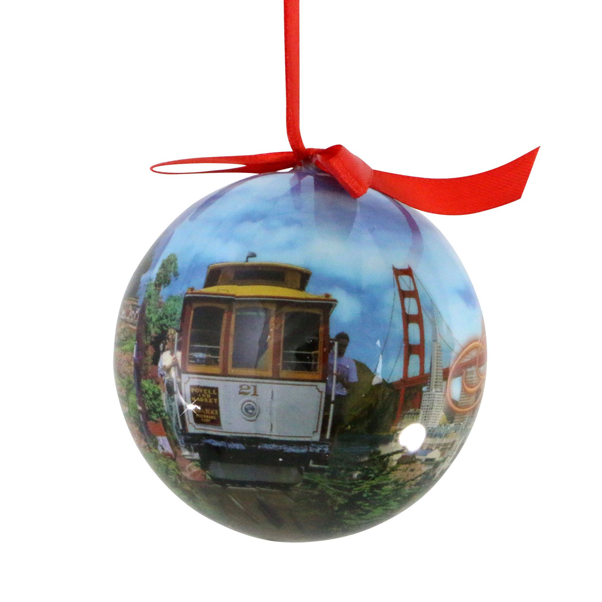 San Francisco Landmarks Ball Ornament - Thumbnail 3