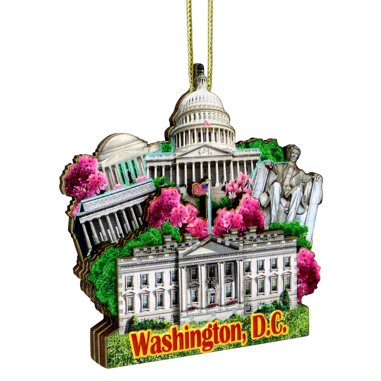 CitySouvenirs Washington DC Christmas Ornament - Thumbnail 3