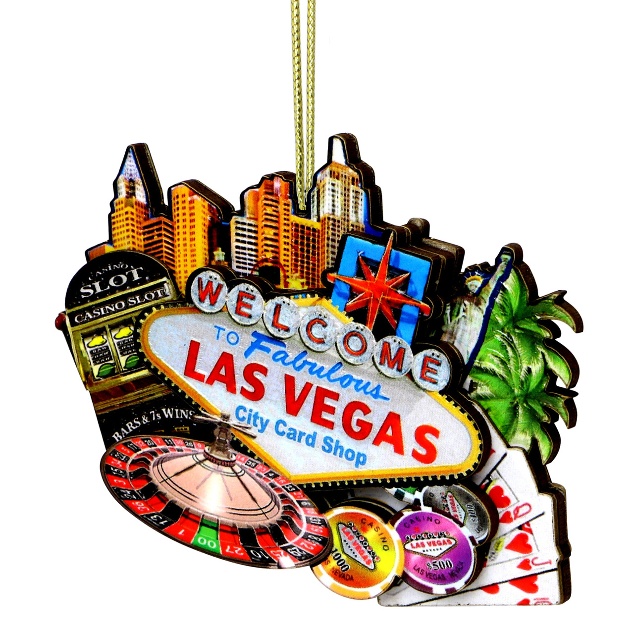 Welcome to Las Vegas Christmas Ornament