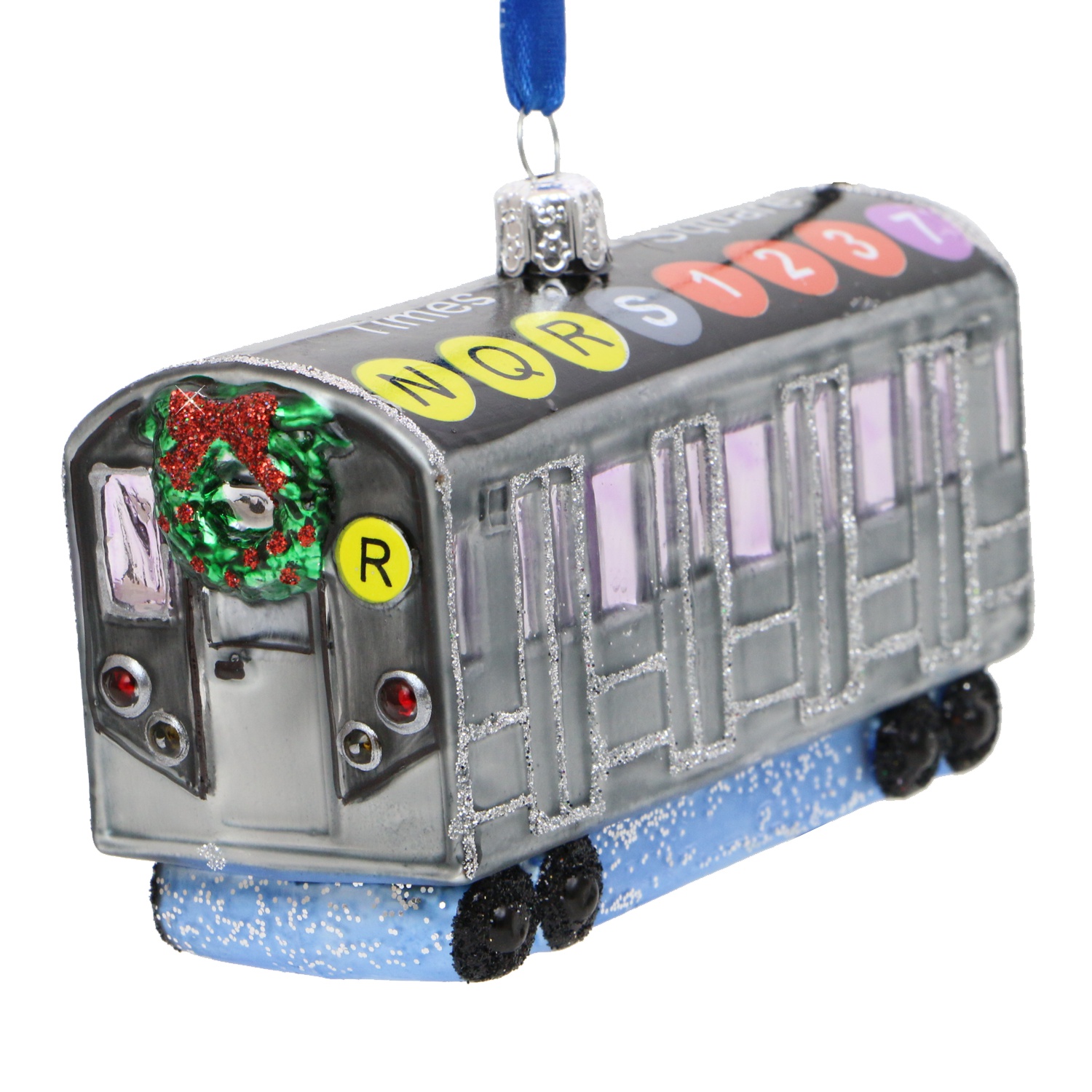 NYC Subway Car Glass Ornament - Thumbnail 2