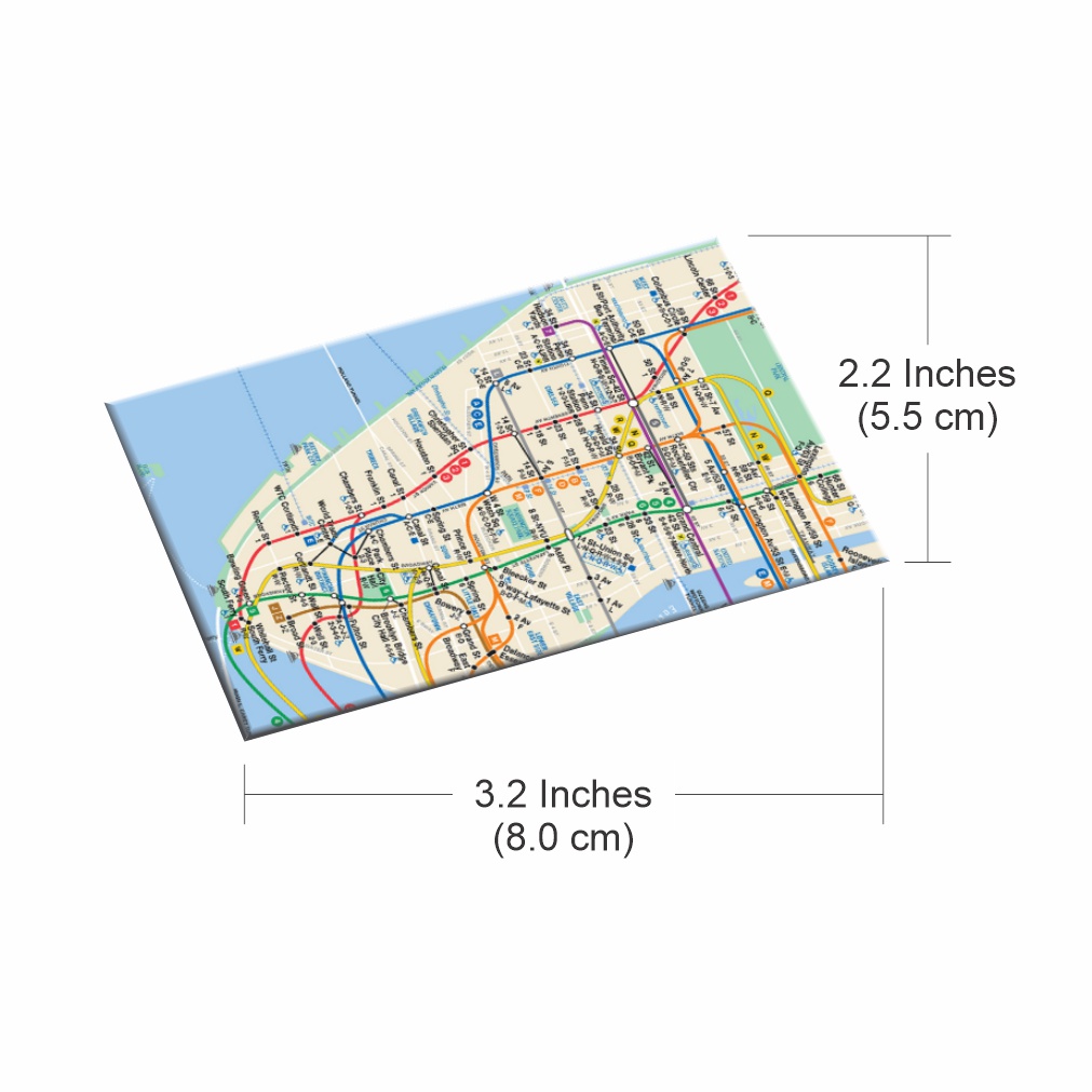New York City Subway Map Magnet - Thumbnail 3