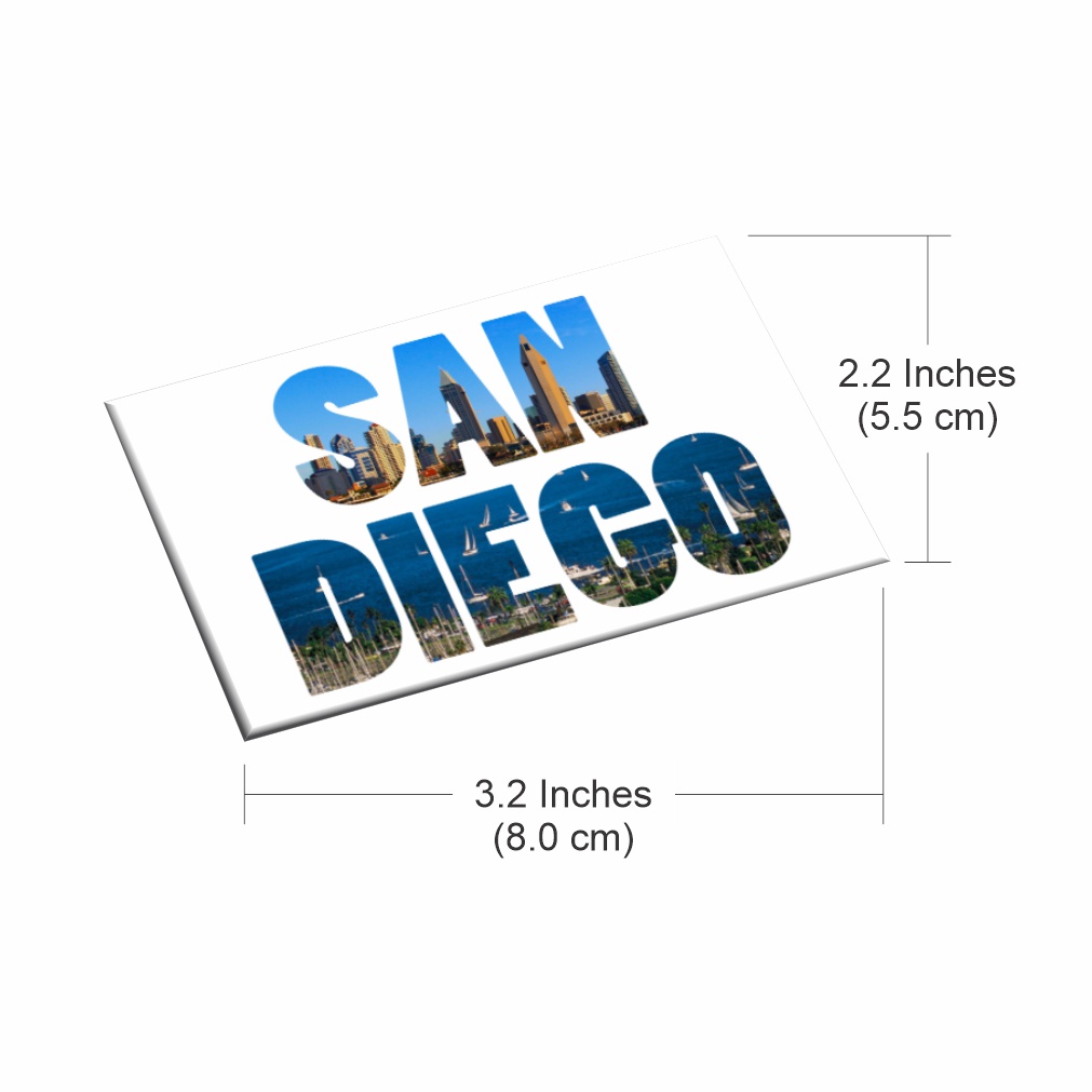San Diego Skyline Cutout Magnet - Thumbnail 4