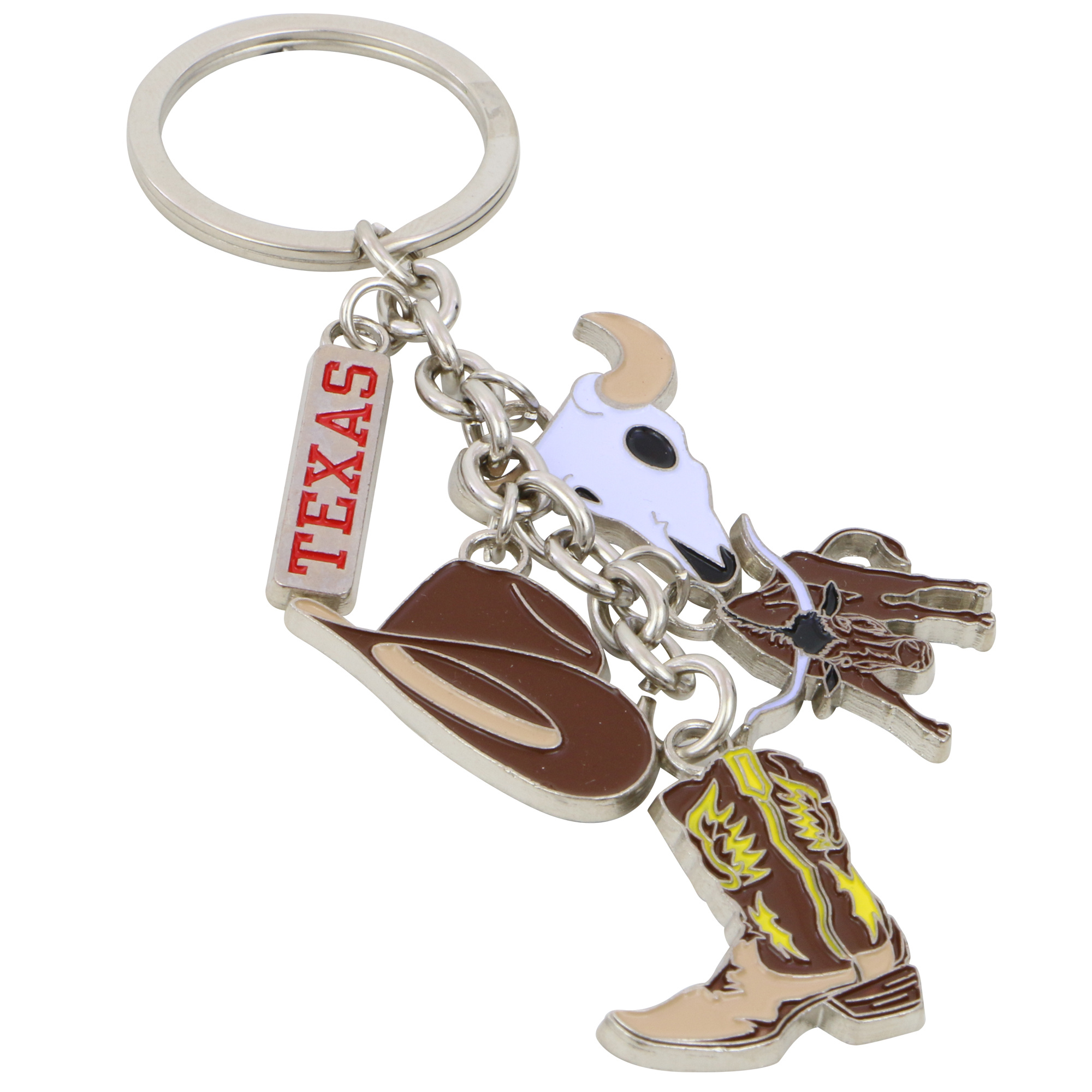 Metal NYC Key Chain 5 Charms