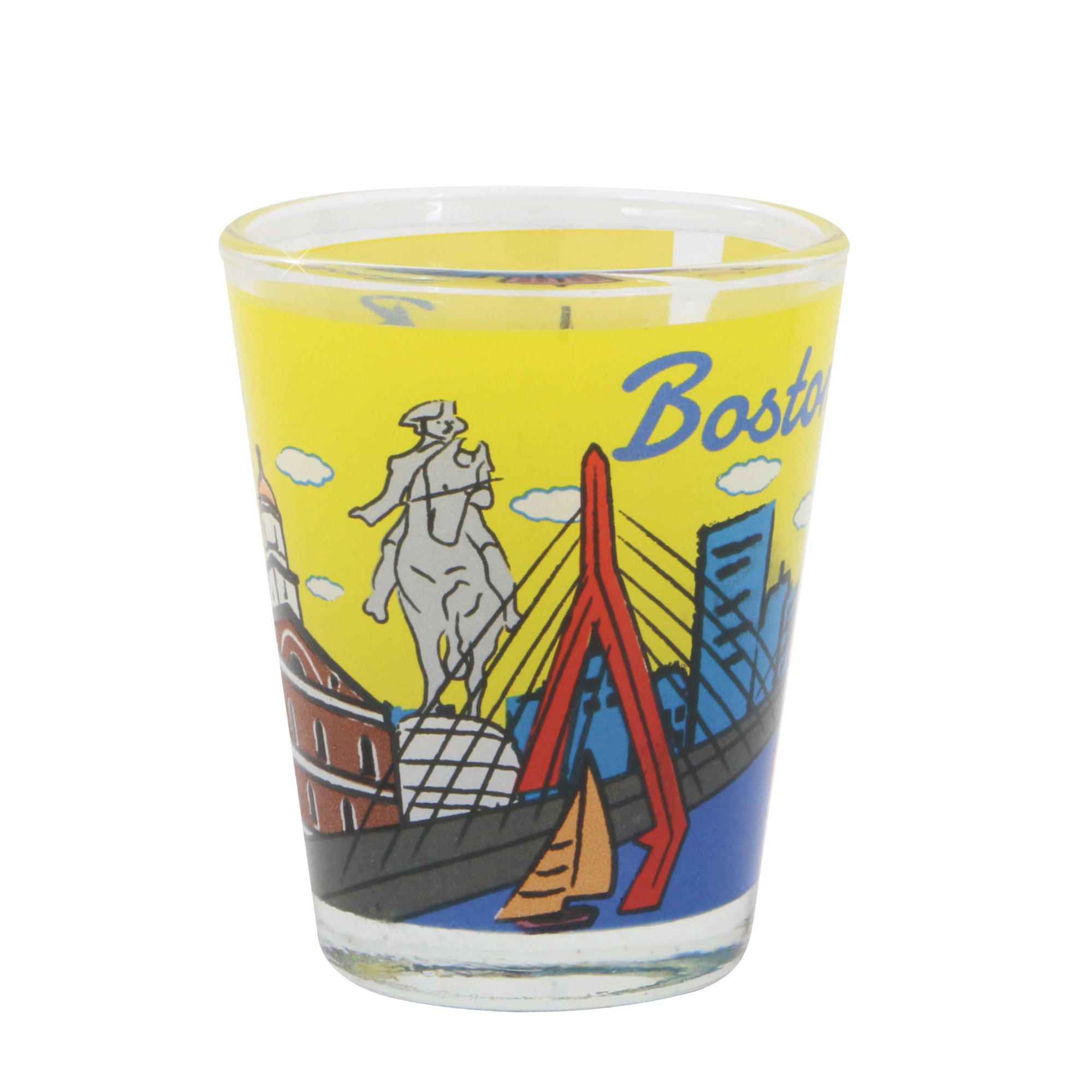 Boston Shot Glass with Skyline