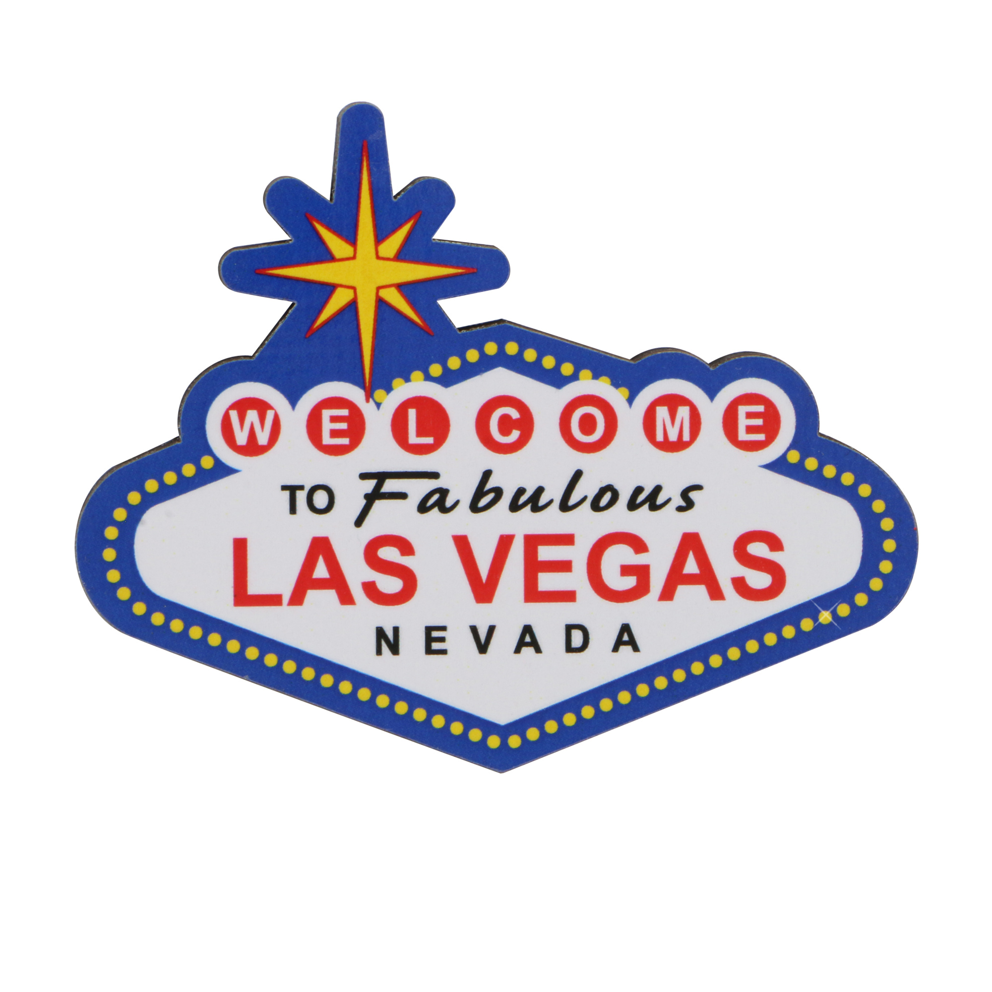 Las Vegas Magnet Wooden 3 Inches