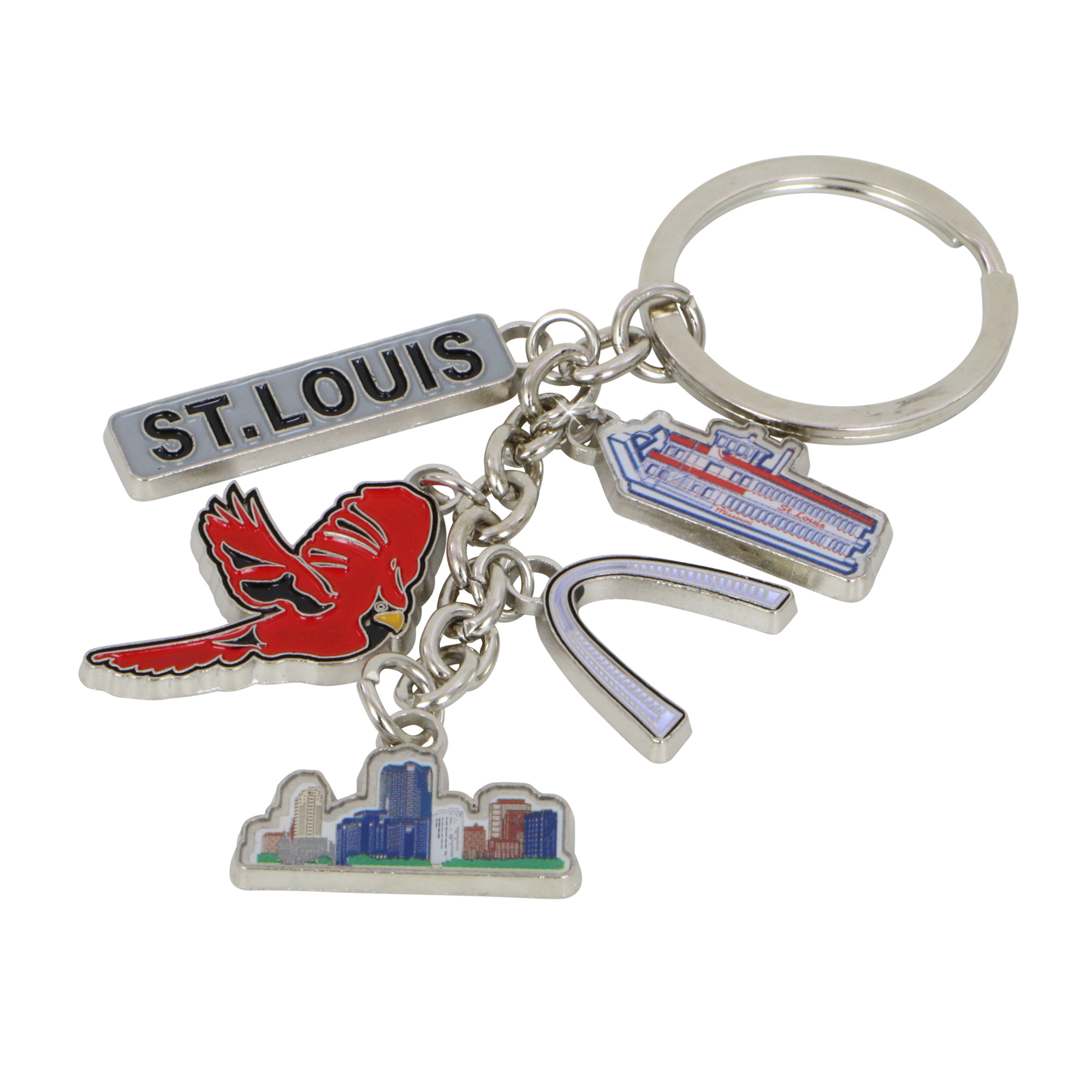 St. Louis Flag Keychain