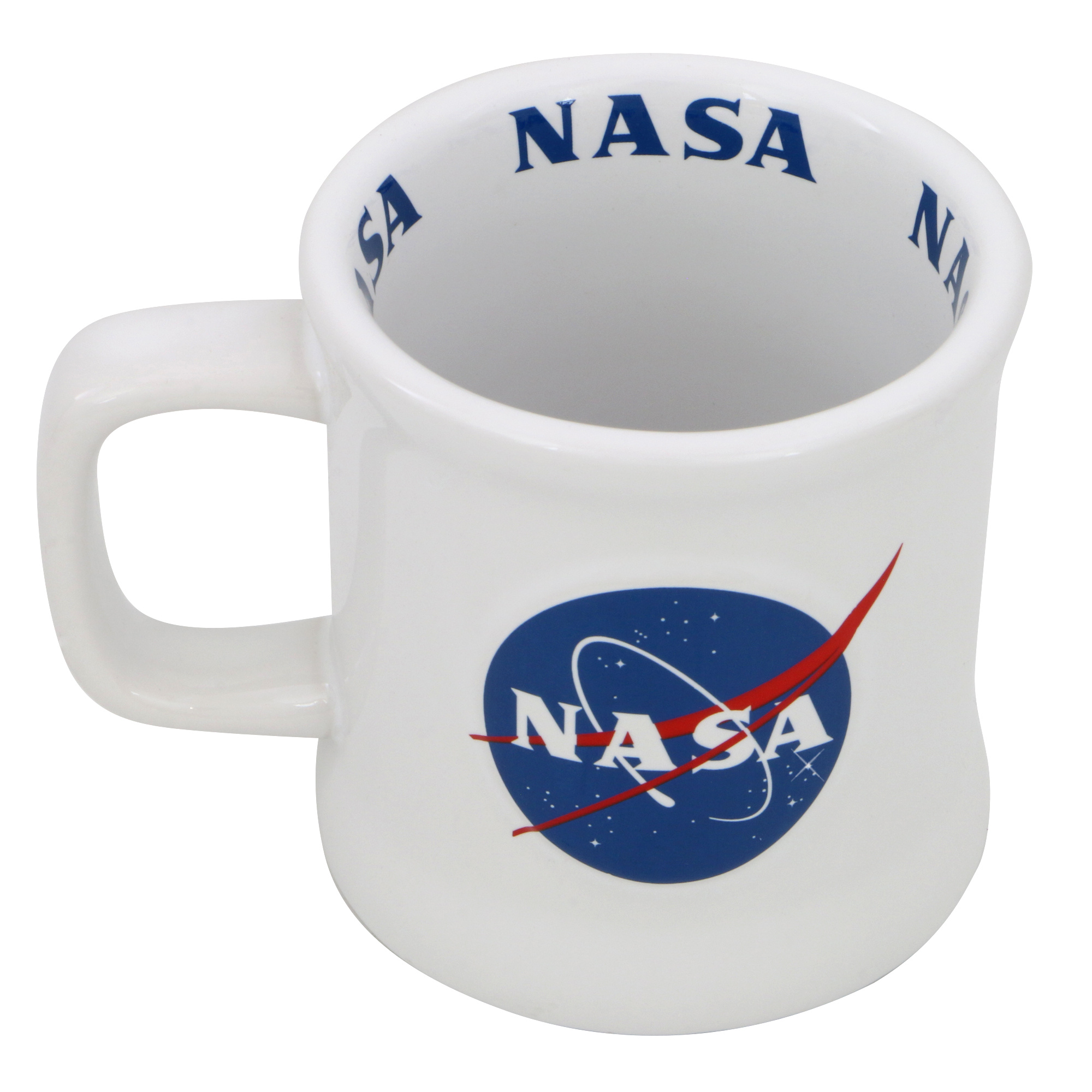 Official NASA Mug, Embossed White 
