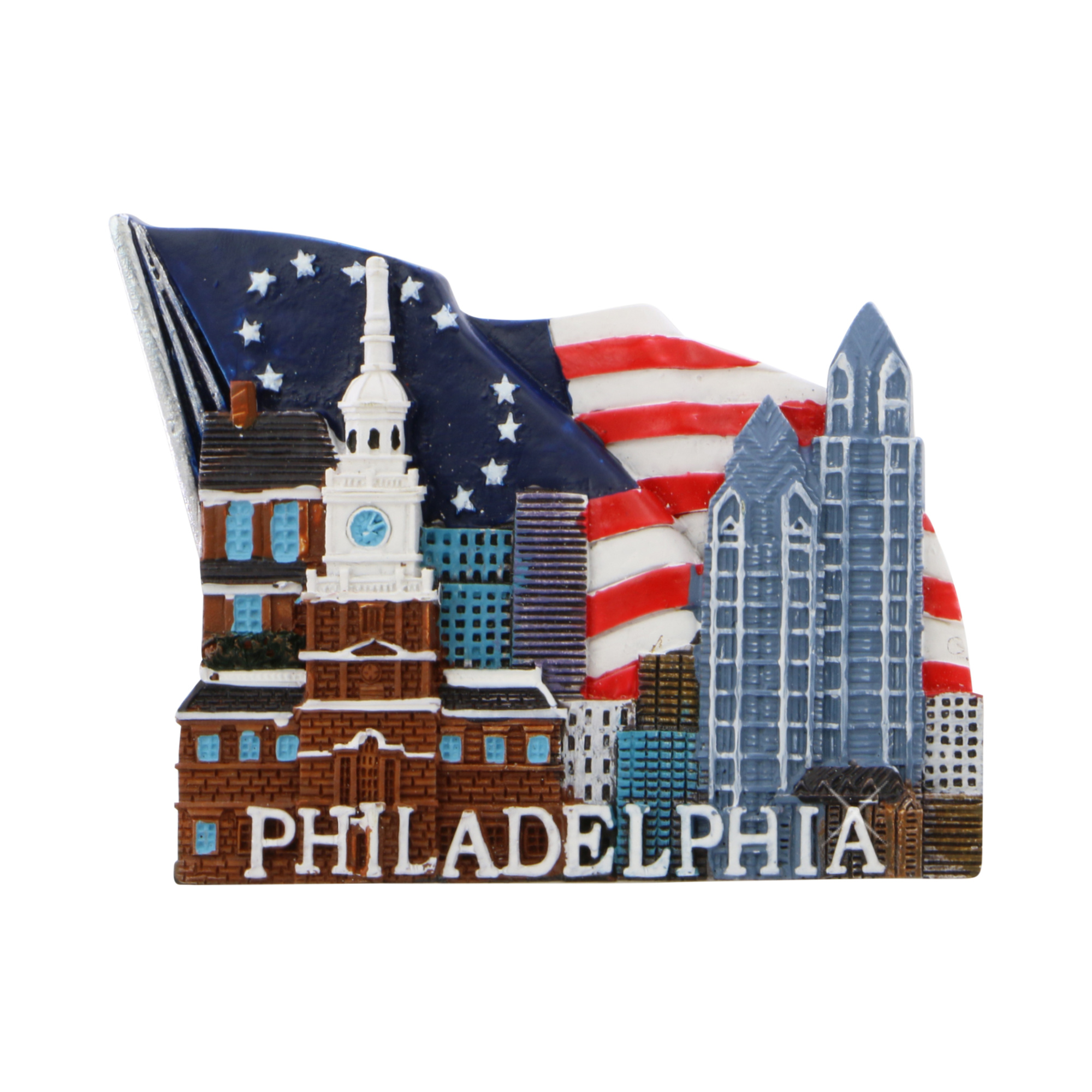 Philadelphia Magnet Skyline 3 Inches