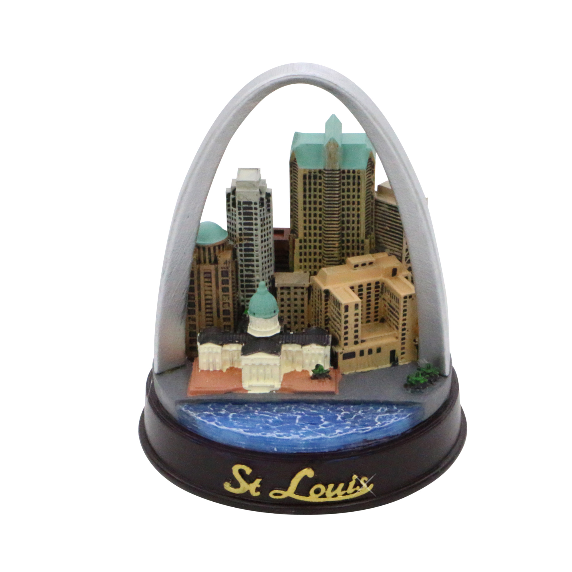 Vintage St Louis Missouri City Arch Gateway Travel Americana Keychain Key  Chain