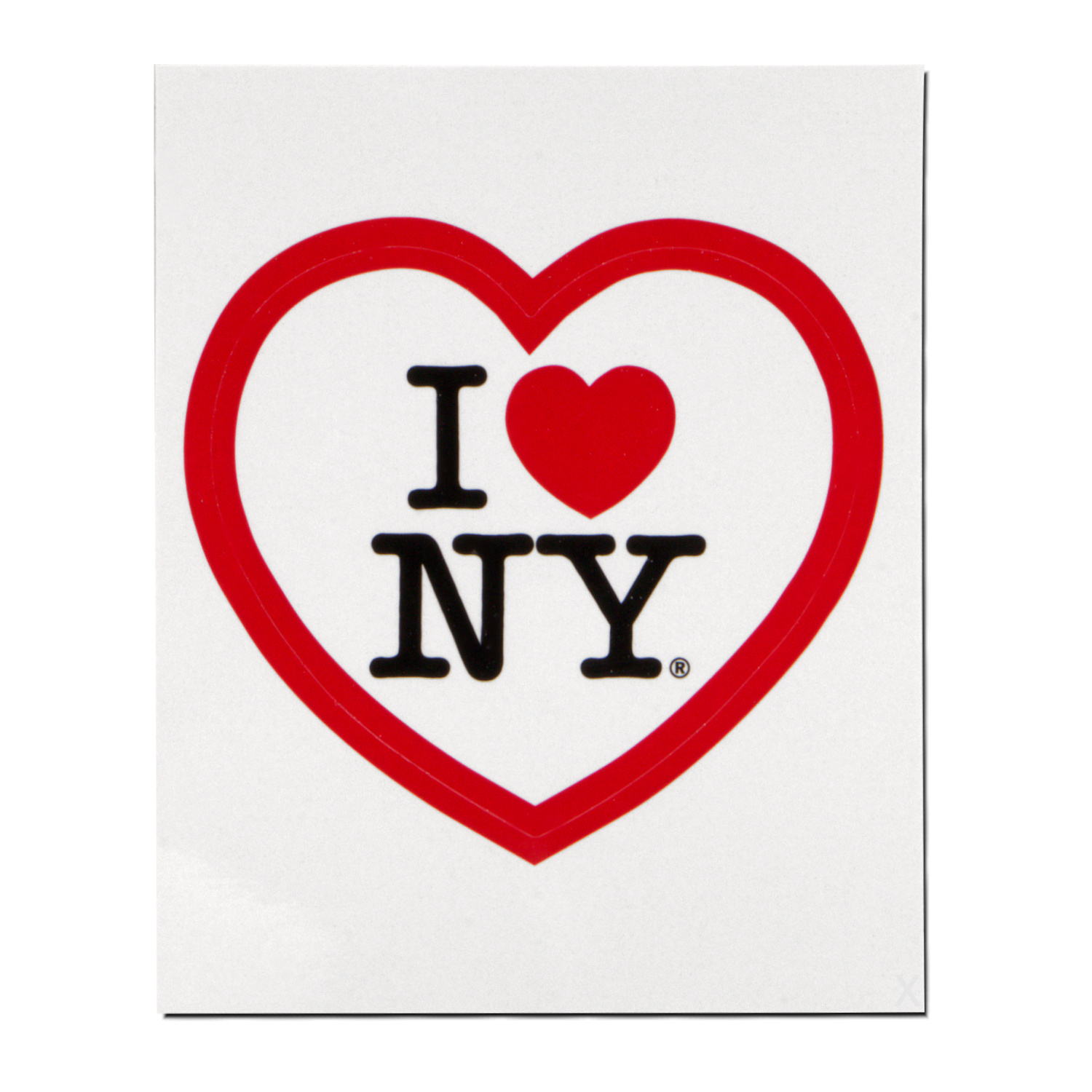 NY♡ I Love NY Sticker Heart Shaped
