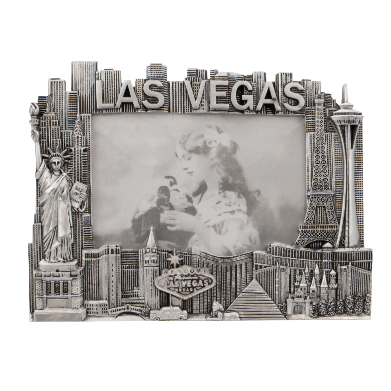 Las Vegas Picture Frame Silver 4 x 6 Photo