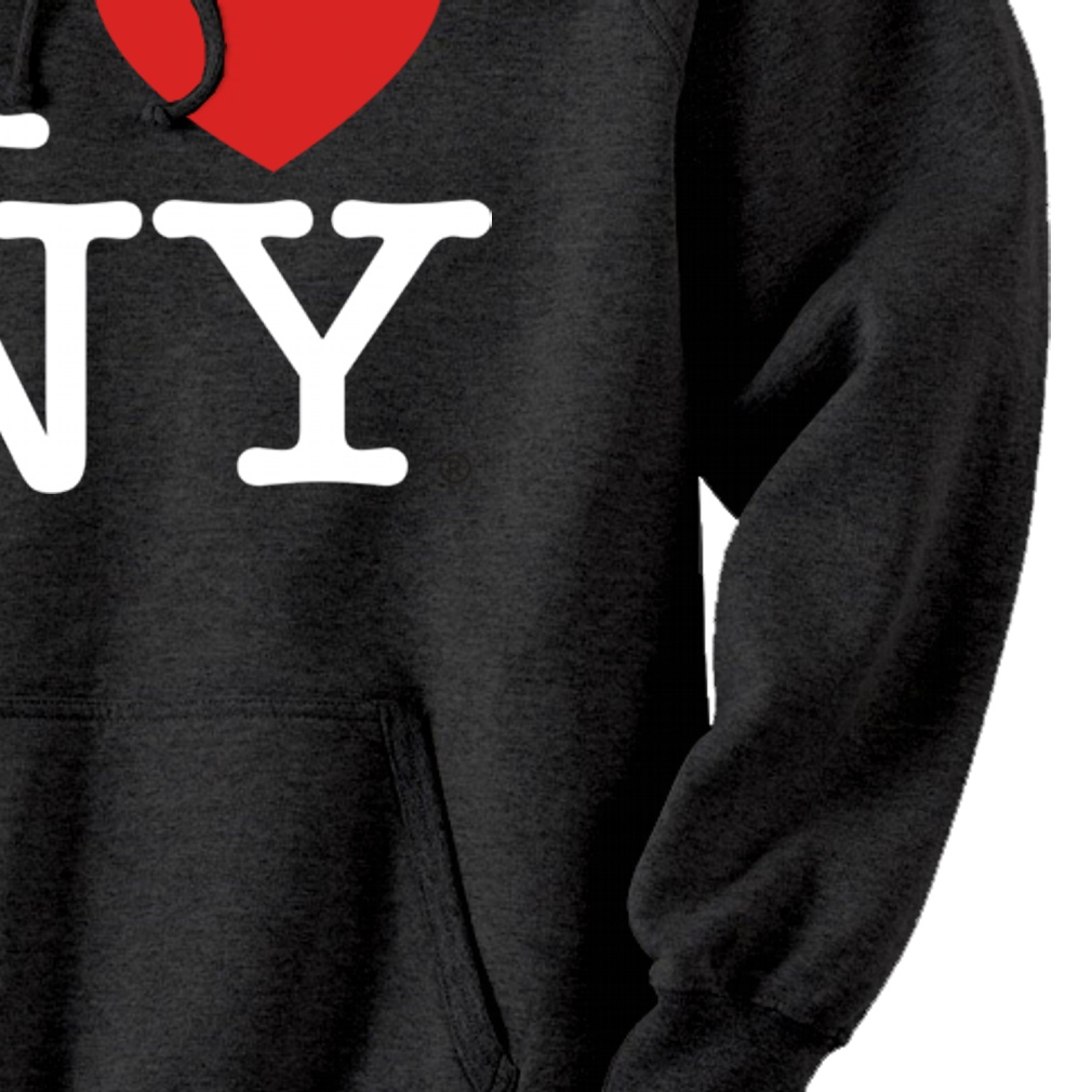 I Love NY Black Hooded Sweatshirt NYC Hoodie