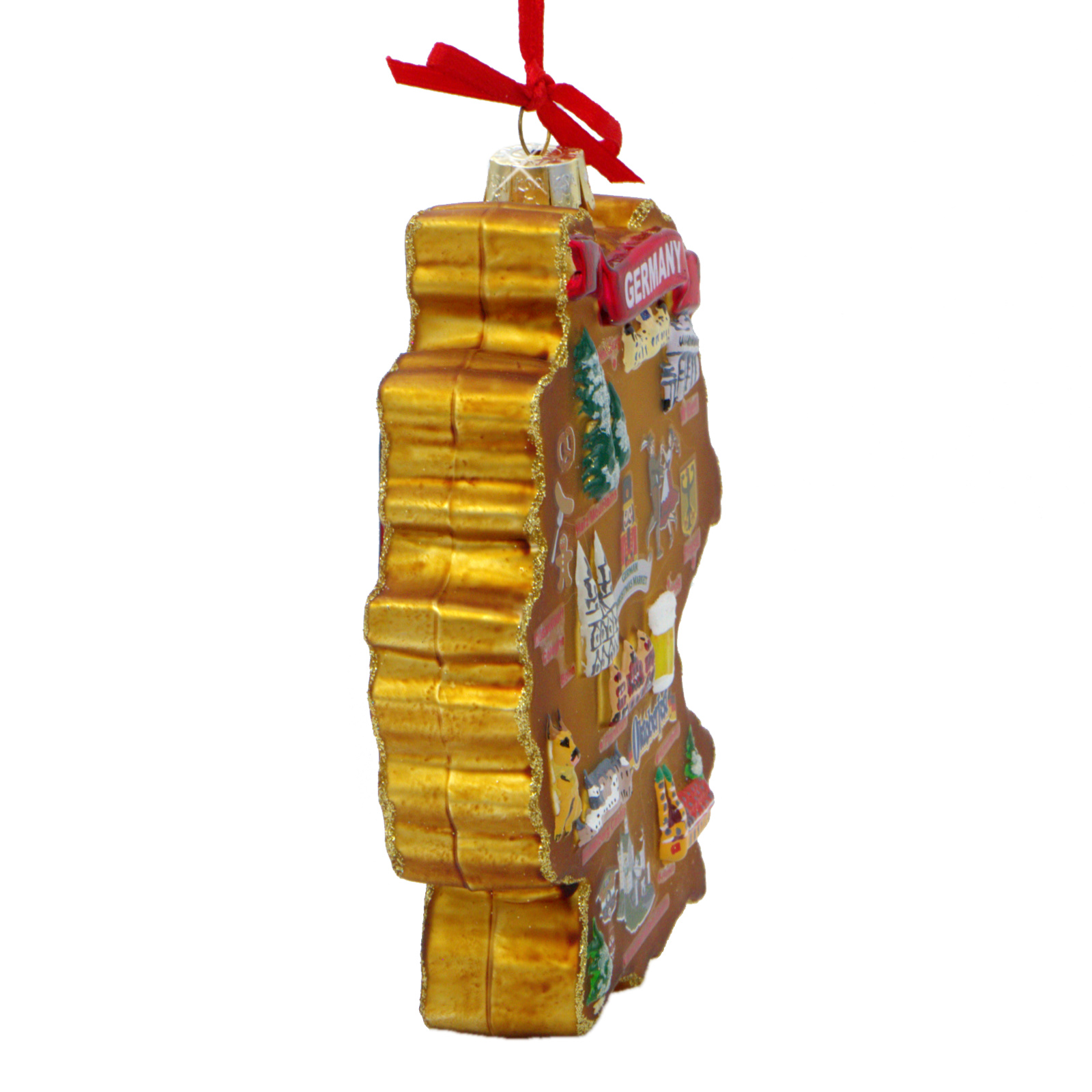 Germany Christmas Ornament Country Landmarks Glass