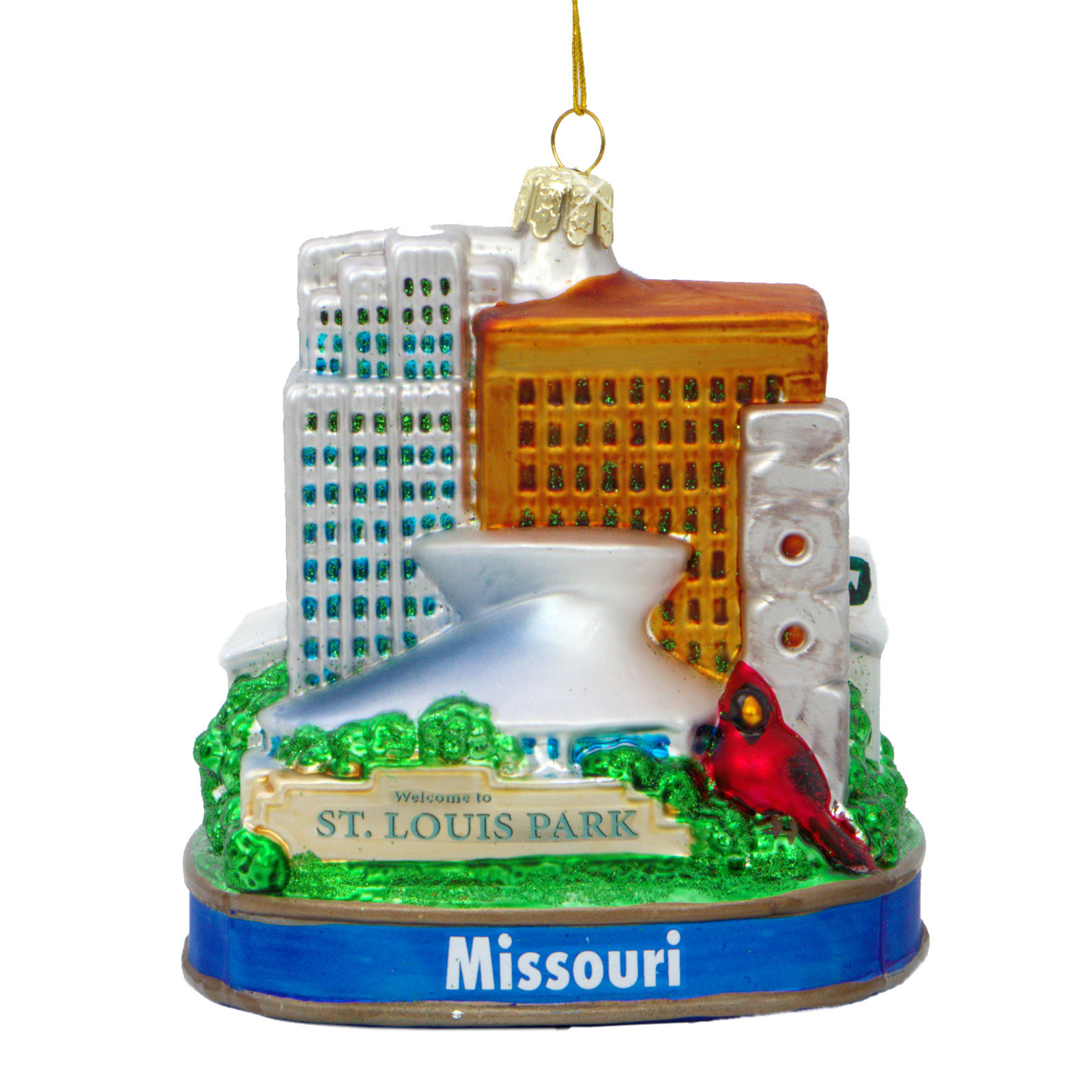 St. Louis Christmas Ornament Landmarks 5 Inches - Thumbnail 4