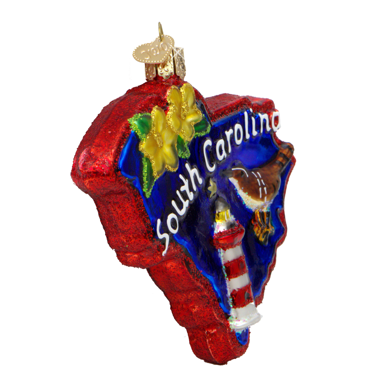 Glass South Carolina Christmas Ornament - Thumbnail 4