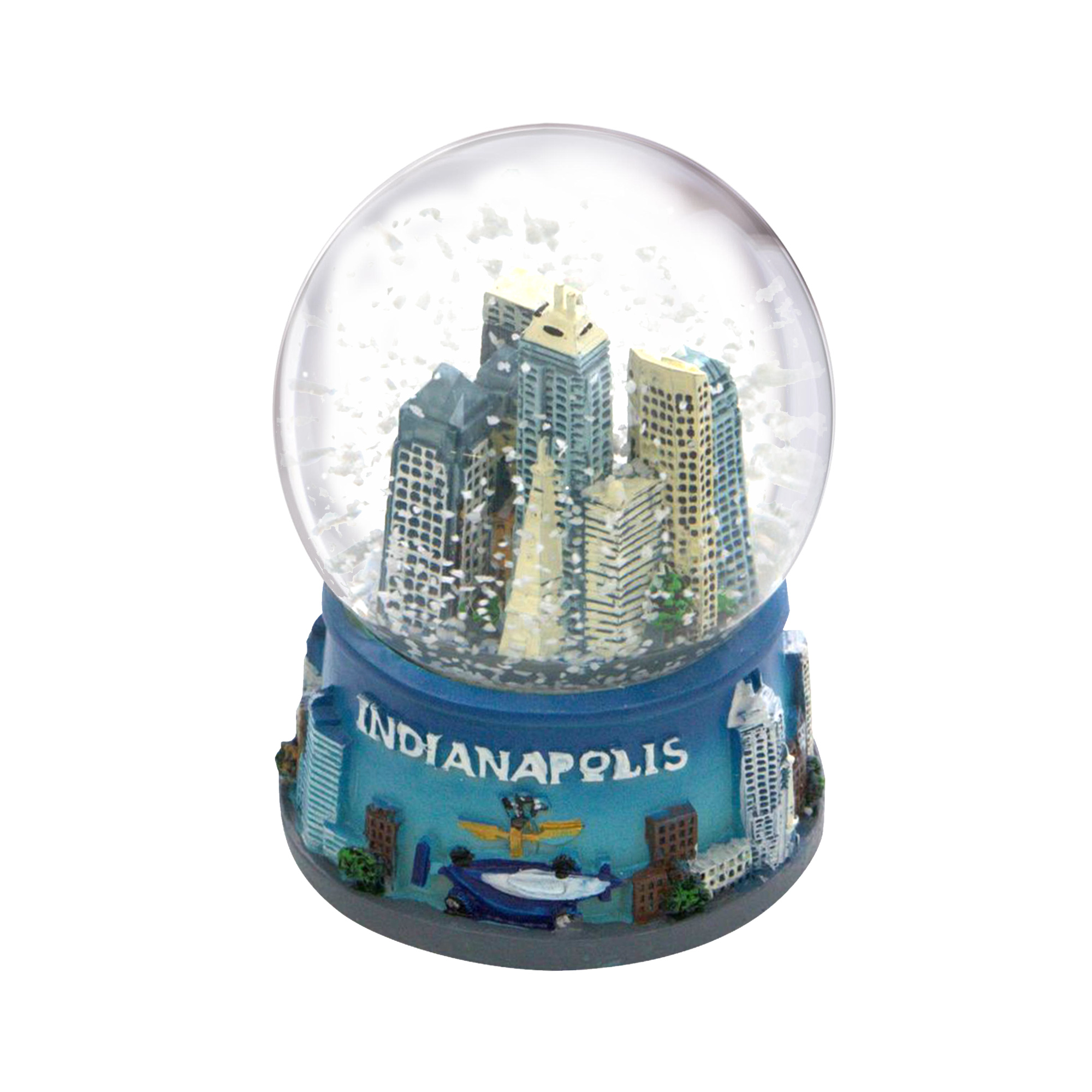 City Skyline Brand Indianapolis Skyline Snow Globe - Thumbnail 4