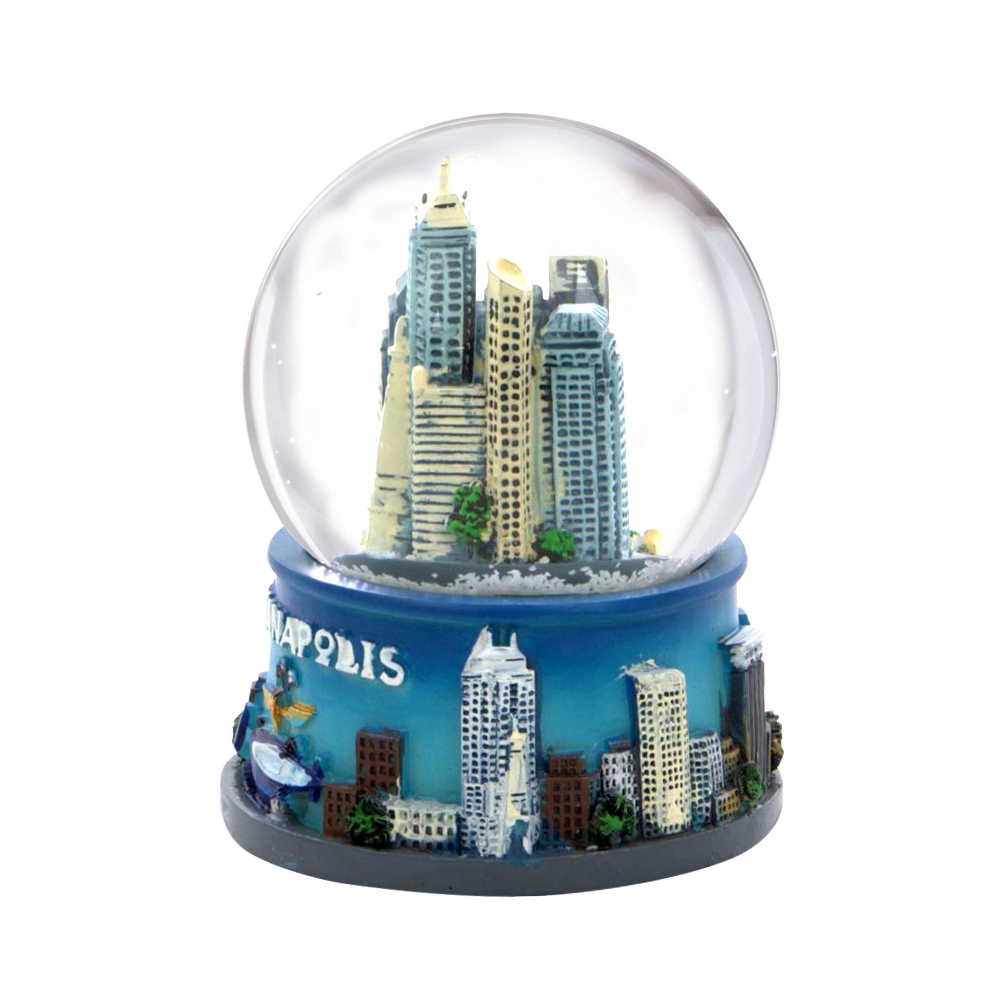 City Skyline Brand Indianapolis Skyline Snow Globe - Thumbnail 5