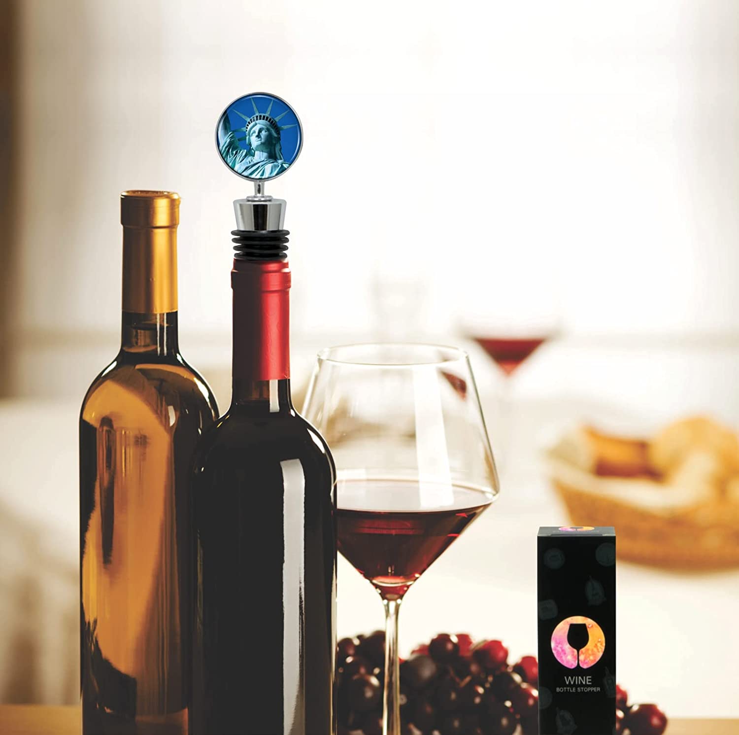 CitySouvenirs Statue of Liberty Wine Bottle Stopper - Thumbnail 2