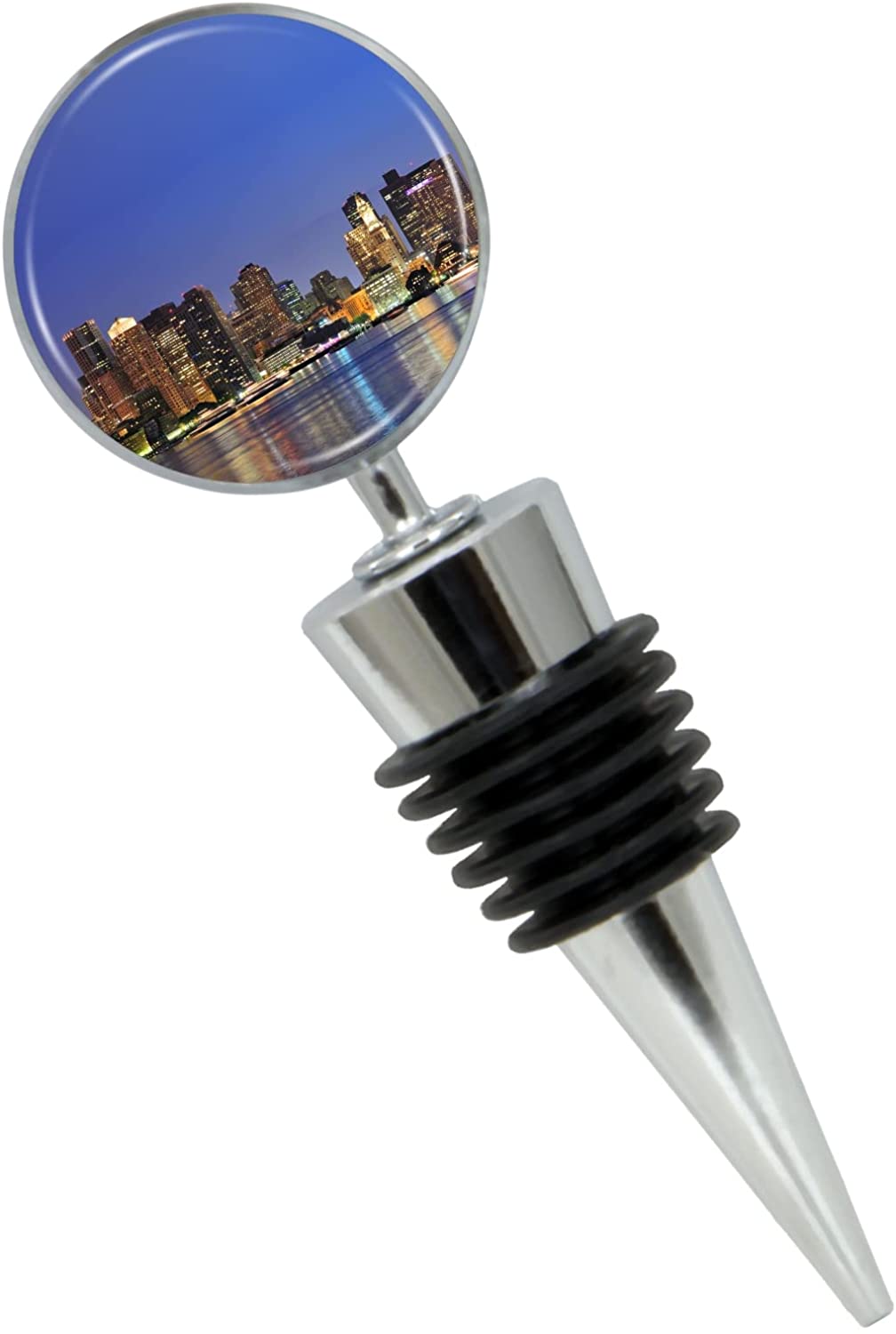 Boston Skyline Wine Bottle Stopper in Gift Box - Thumbnail 4