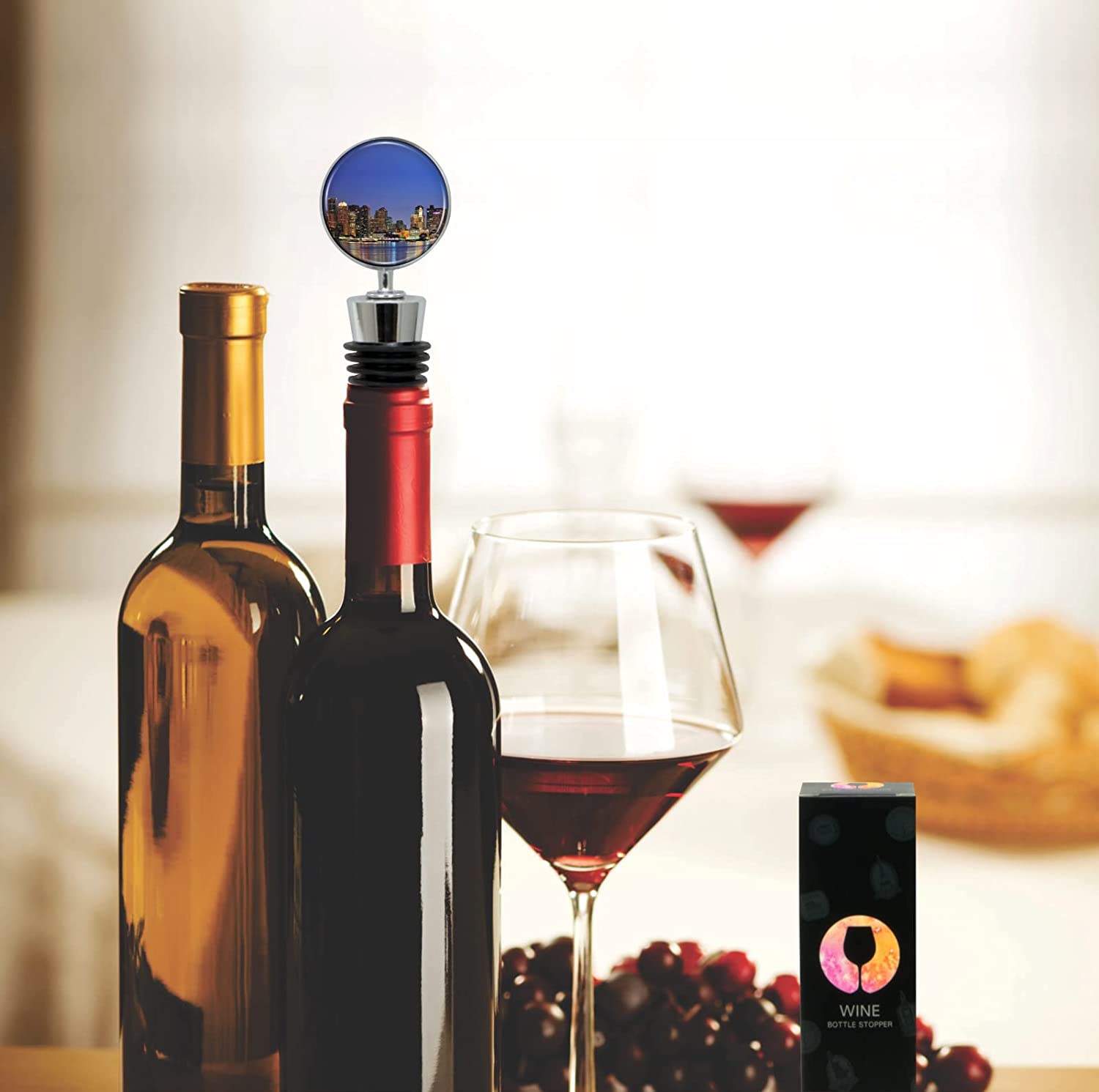 CitySouvenirs Boston Wine Bottle Stopper - Thumbnail 3