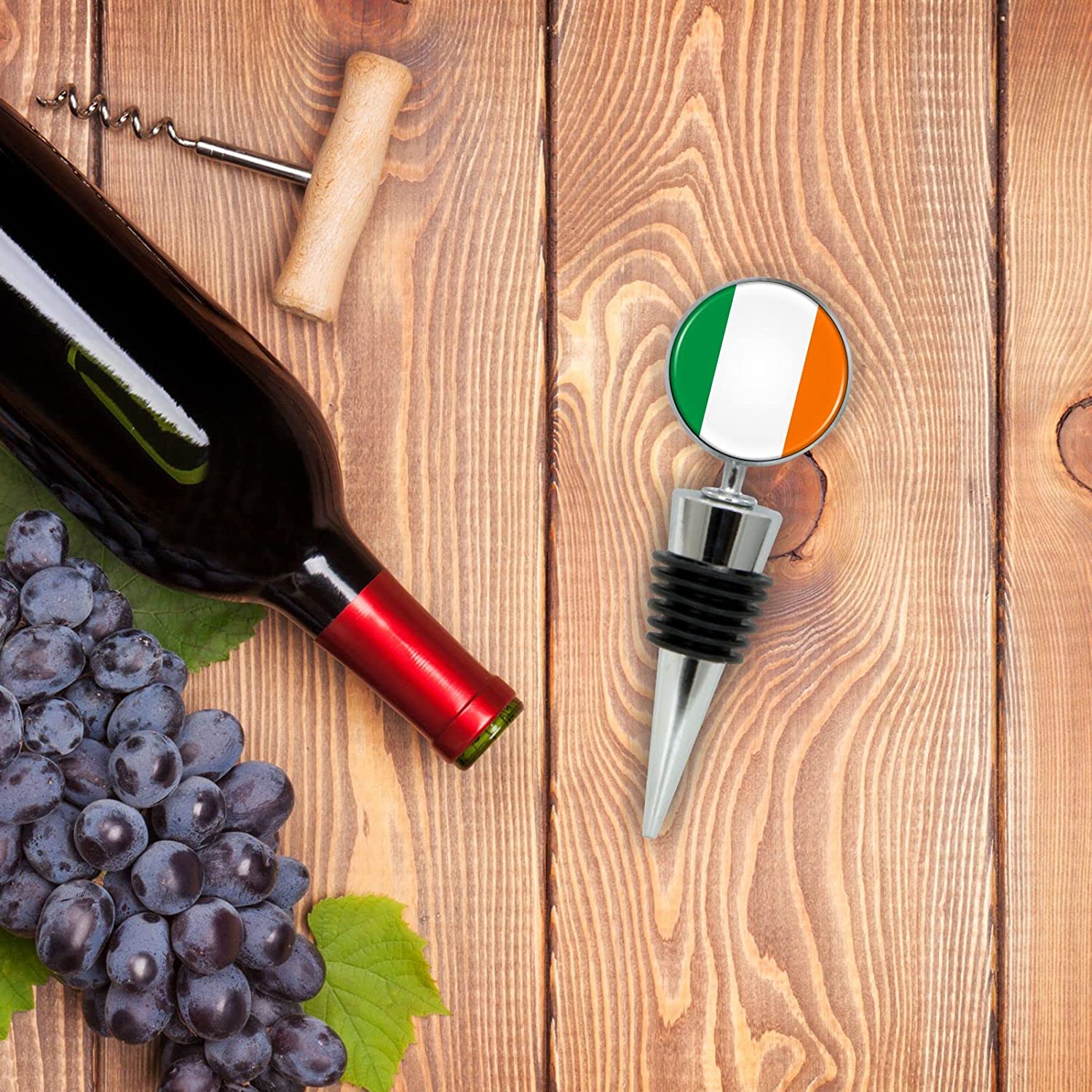 Irish Flag Wine Bottle Stopper in Gift Box - Thumbnail 3