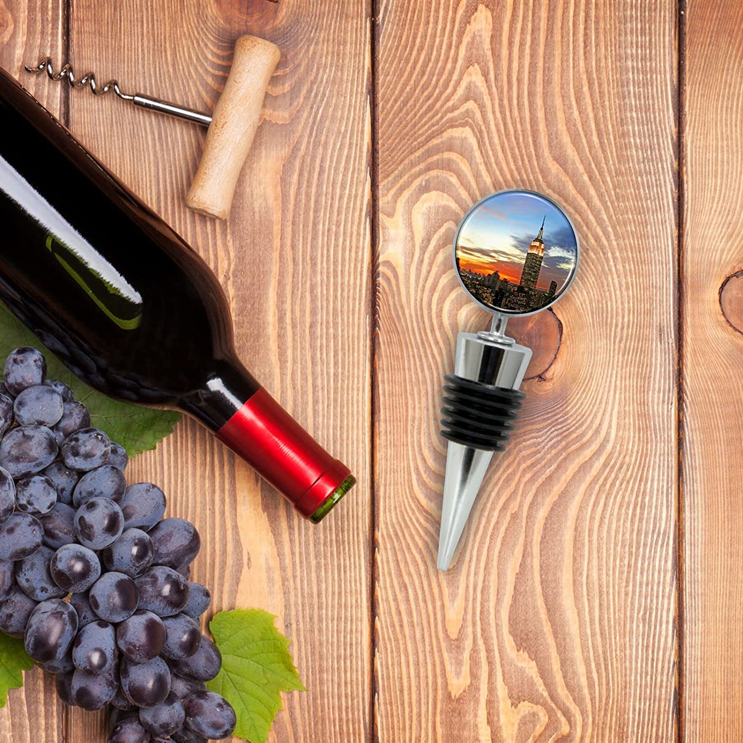 Empire State Building Wine Bottle Stopper in Gift Box
